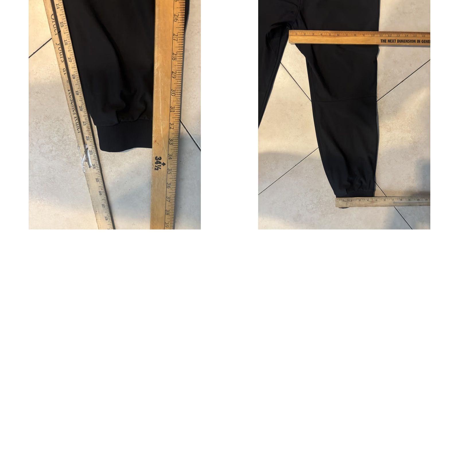 Lululemon Lululemon Pants Mens Small Black Joggers Elastic Waist Cuffed Athletic Stretch Sportswear Size US 29 - 8 Thumbnail
