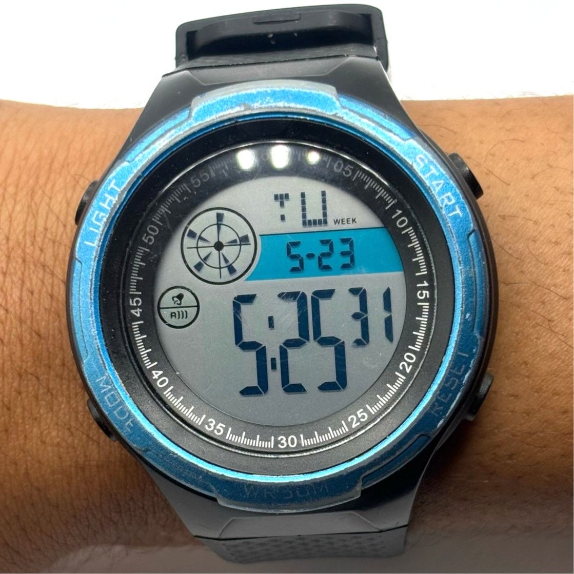 Black & Blue Digital Men's Watch