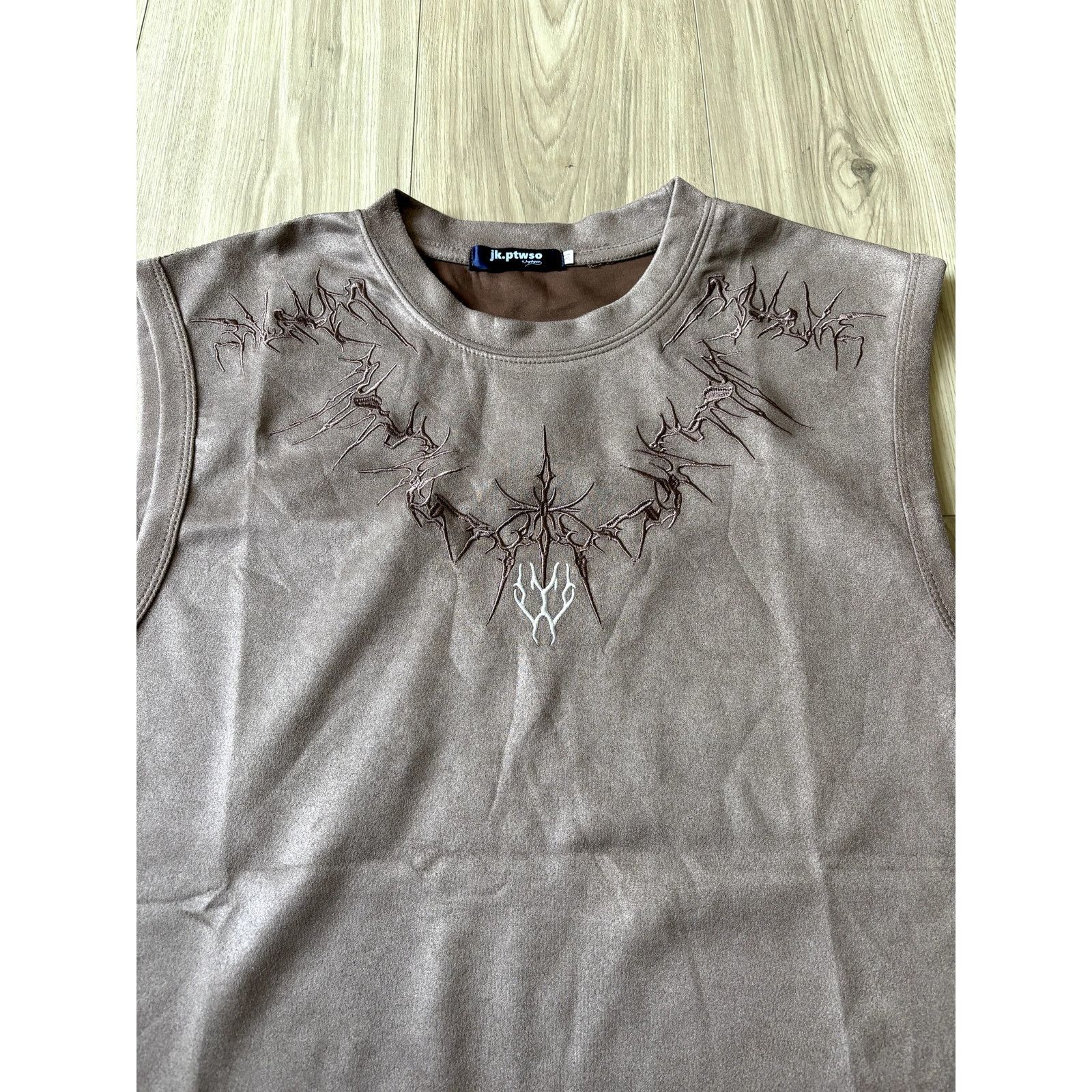 Japanese Brand × Vintage Embroidered Tank Top Size US M / EU 48-50 / 2 - 3 Thumbnail