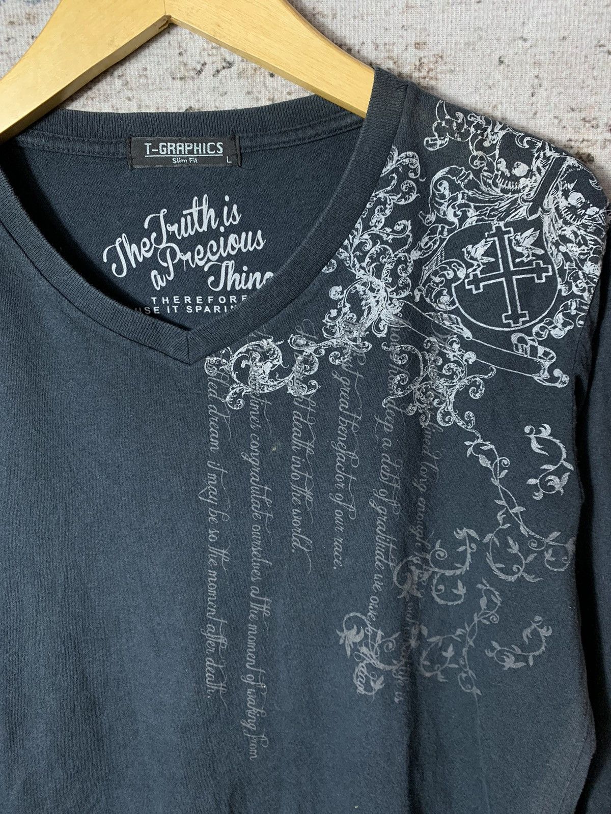 Beauty Beast Tribal Poem Slim Fit Long sleeve Japanese Style Size US L / EU 52-54 / 3 - 3 Thumbnail