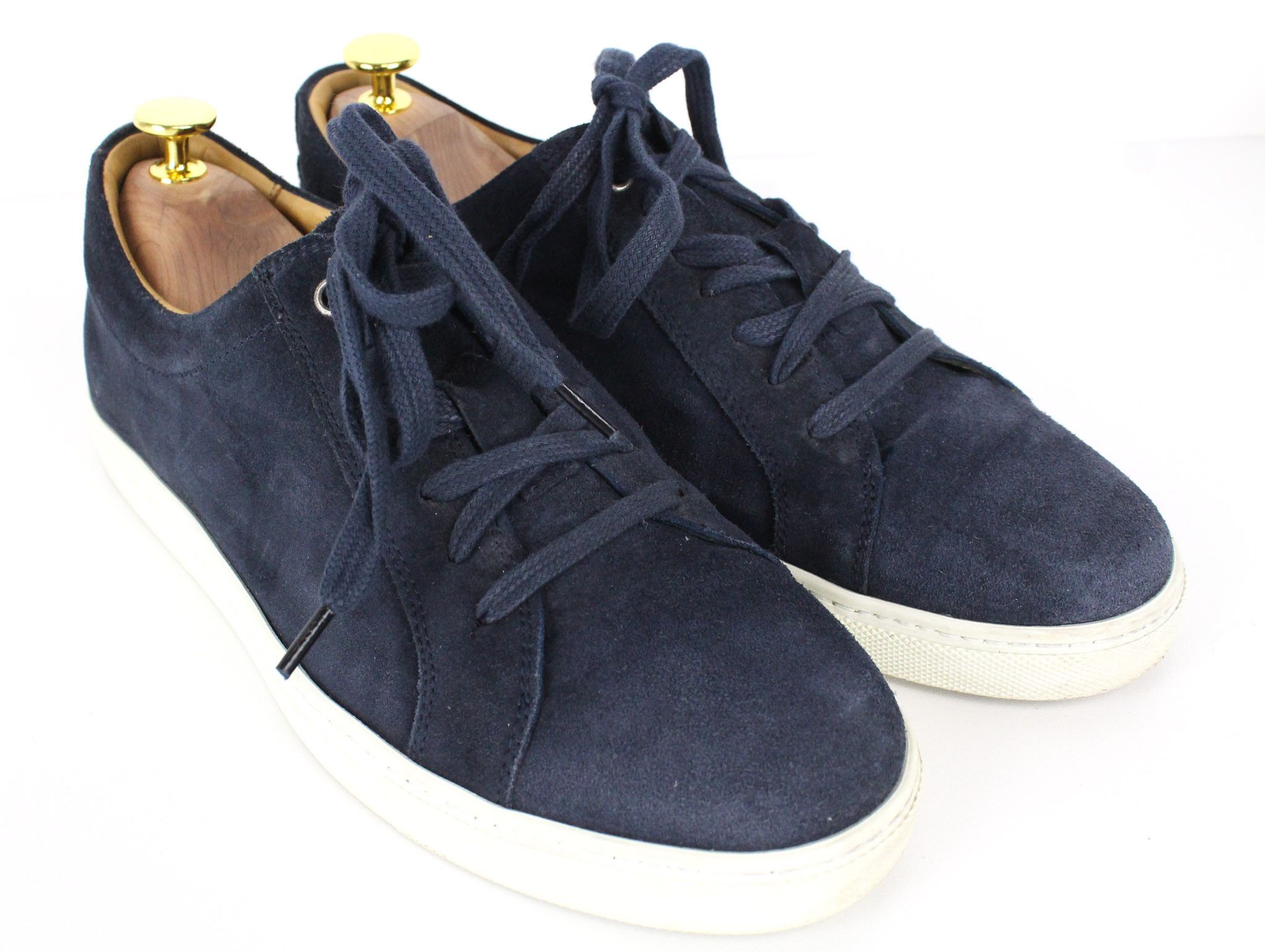 Suitsupply EU40 Marine Blue Suede Calf Leather Sneakers 73287 Size US 7 / EU 40 - 1 Thumbnail