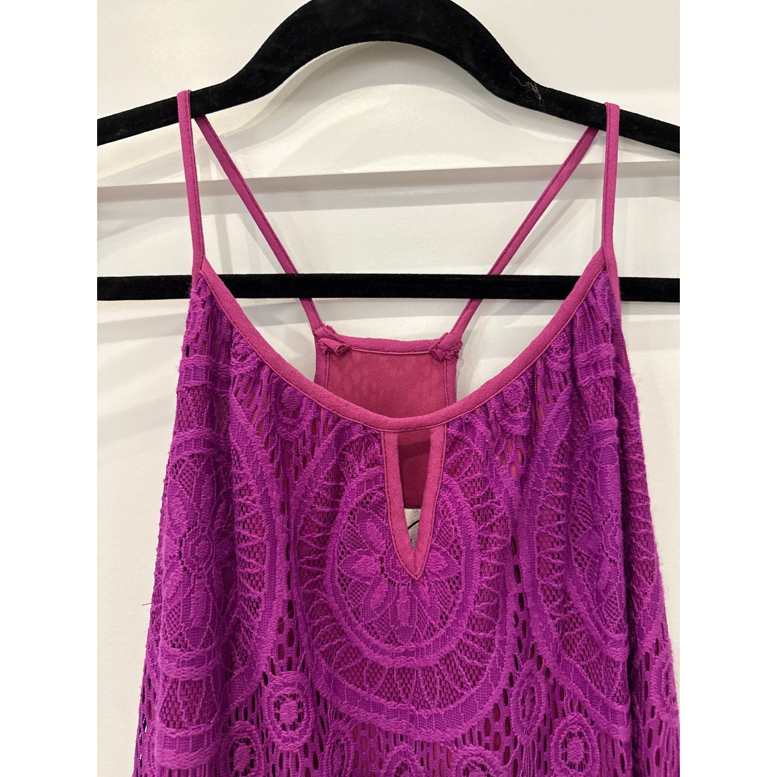 VaVa Vava by Joy Han Purple Lace Racerback Sundress, XS Size XS / US 0-2 / IT 36-38 - 4 Thumbnail