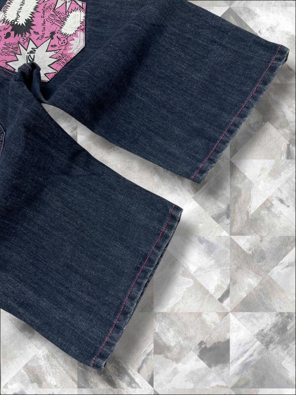 Hysteric Glamour Vintage 1990s Japan Designer Deugro Art Fancy Short Denim Size US 30 / EU 46 - 10 Thumbnail