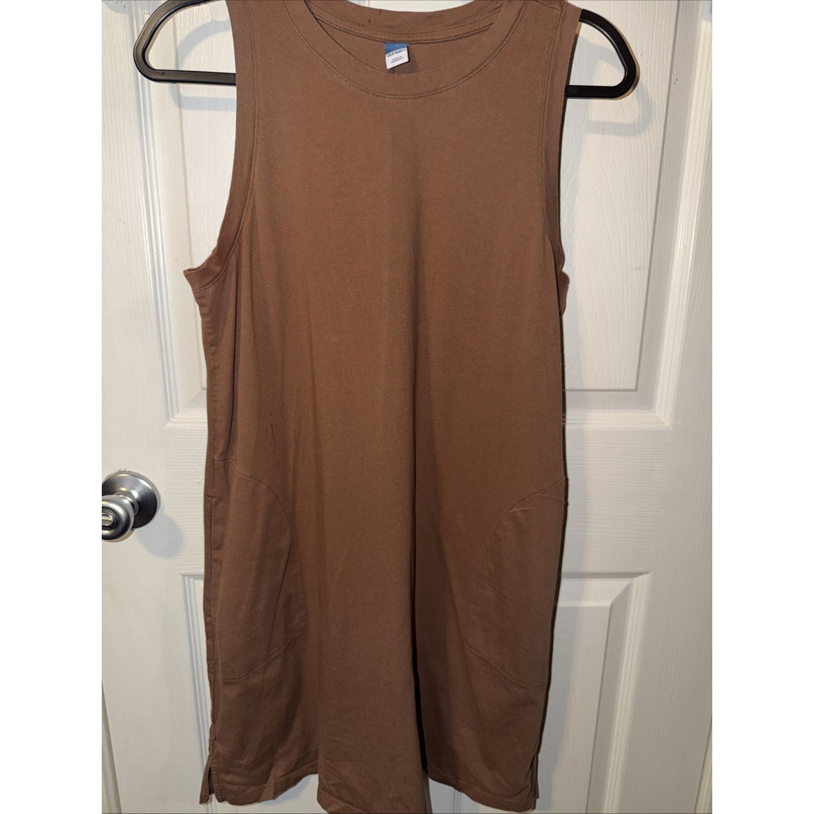 Old Navy Old Navy Womens Brown Fitted Ribbed Knit Dress Large Size L / US 10 / IT 46 - 3 Thumbnail