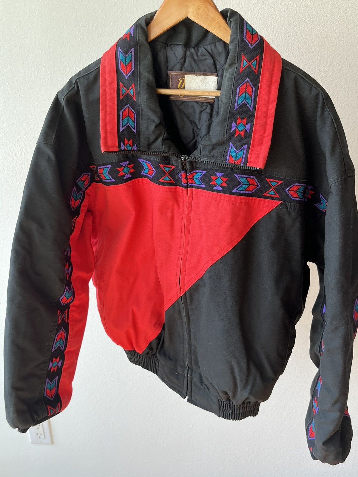 Vintage Vintage 90s David James Jacket Black Western Aztec Size US L / EU 52-54 / 3 - 3 Thumbnail