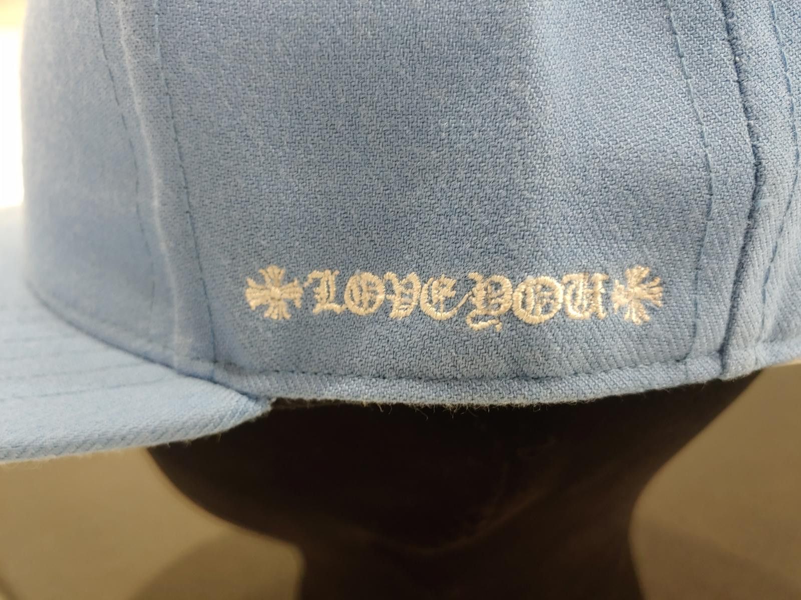 Chrome Hearts Chrome Hearts Vine Hearts Wool Fitted Hat in Blue Size ONE SIZE - 7 Thumbnail