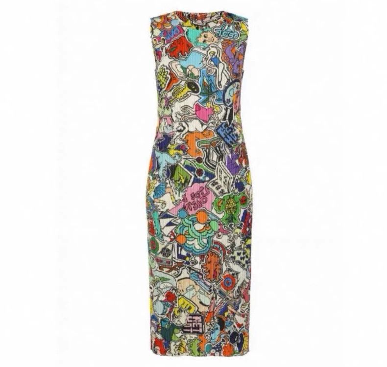 Issey Miyake Issey Miyake size:4 Graffiti series dress Size M / US 6-8 / IT 42-44 - 1 Thumbnail