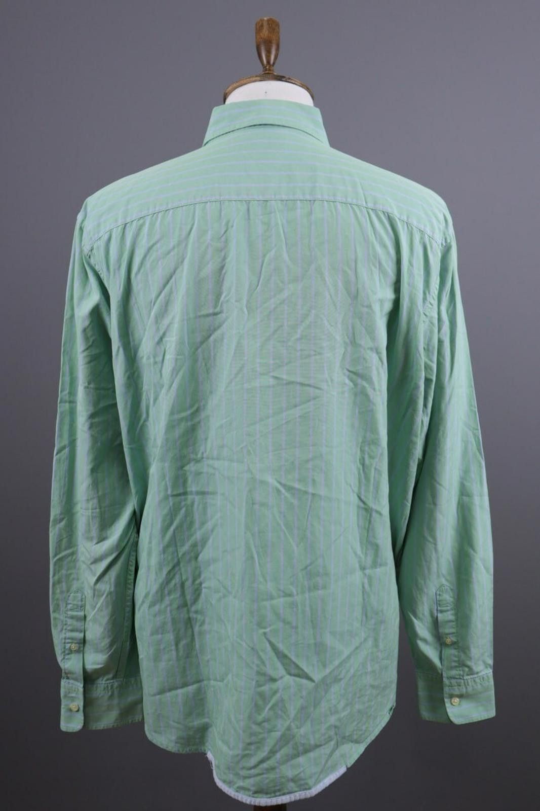 La Martina La Martina Buenos Aires Green Pinstripe Shirt Size 3XL Size US XXL / EU 58 / 5 - 9 Thumbnail