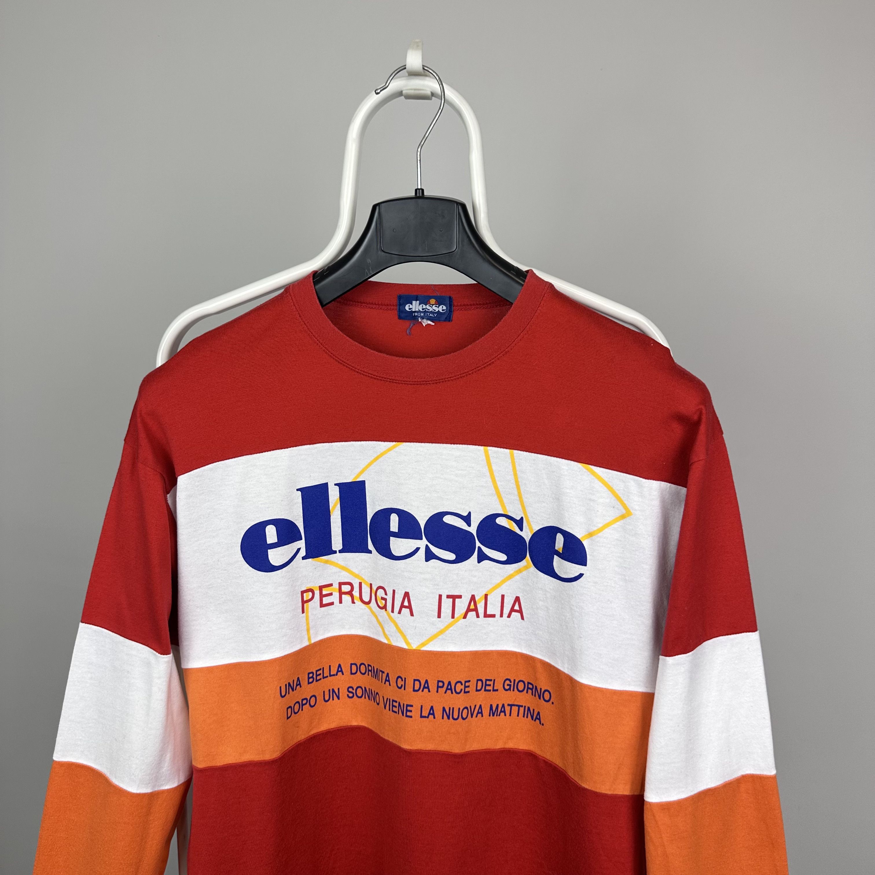Ellesse Ellesse italy long sleeve big logo centr S M Perugia Size US M / EU 48-50 / 2 - 2 Thumbnail