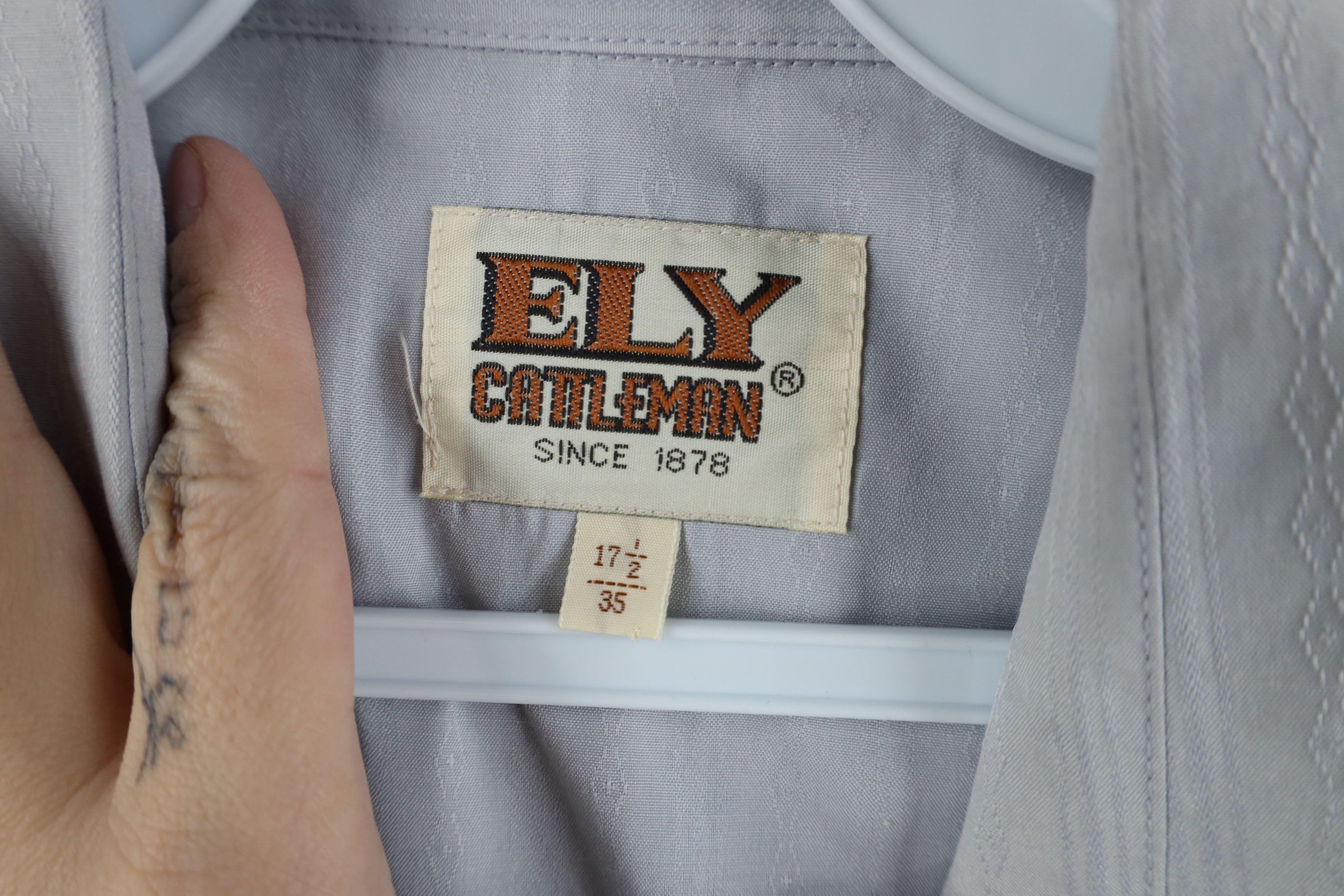 Vintage Vintage 90s Rockabilly Western Cowboy Button Shirt Gray Size US M / EU 48-50 / 2 - 8 Thumbnail