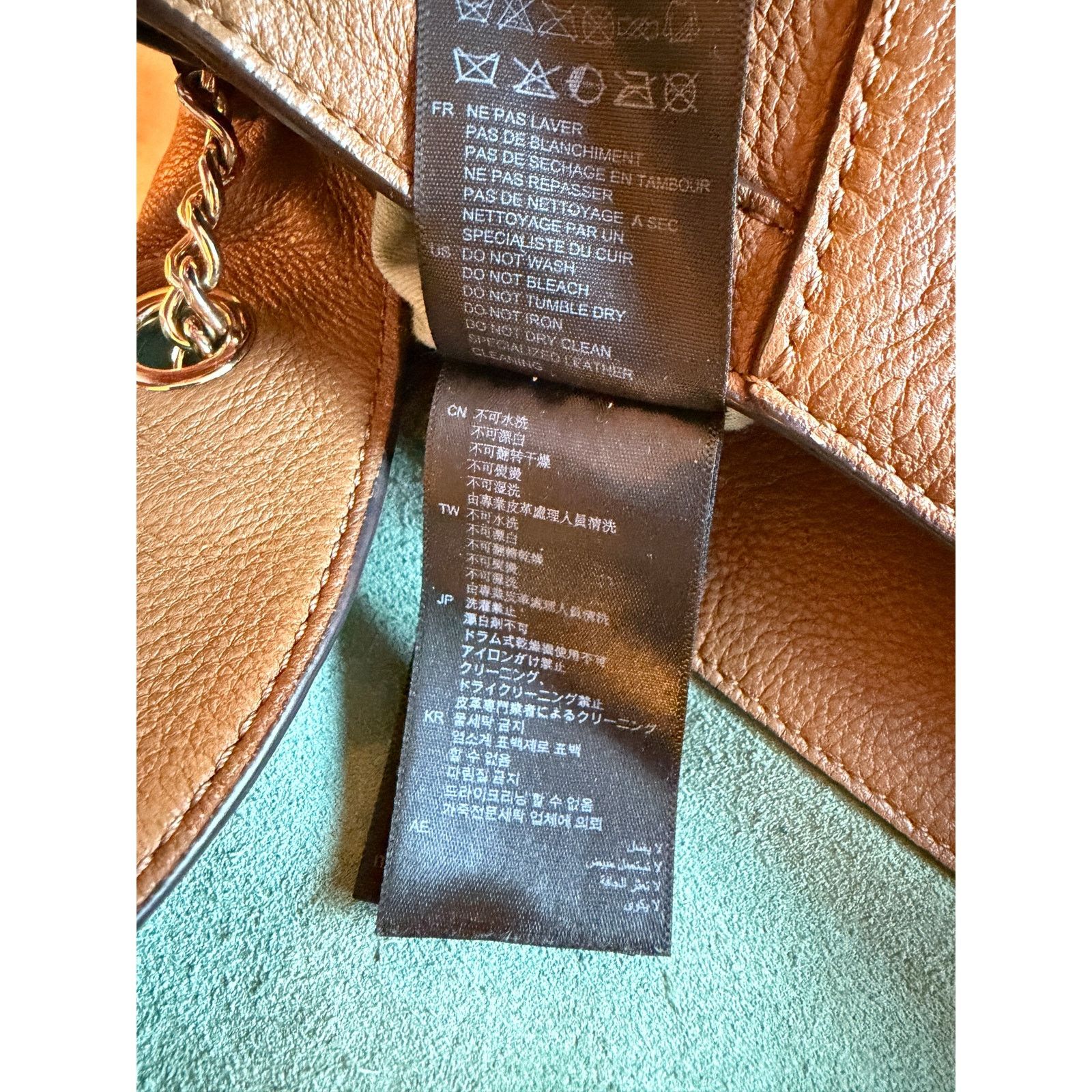 Sandro Sandro Brown/ Khaki Leather Handbag Size ONE SIZE - 6 Thumbnail