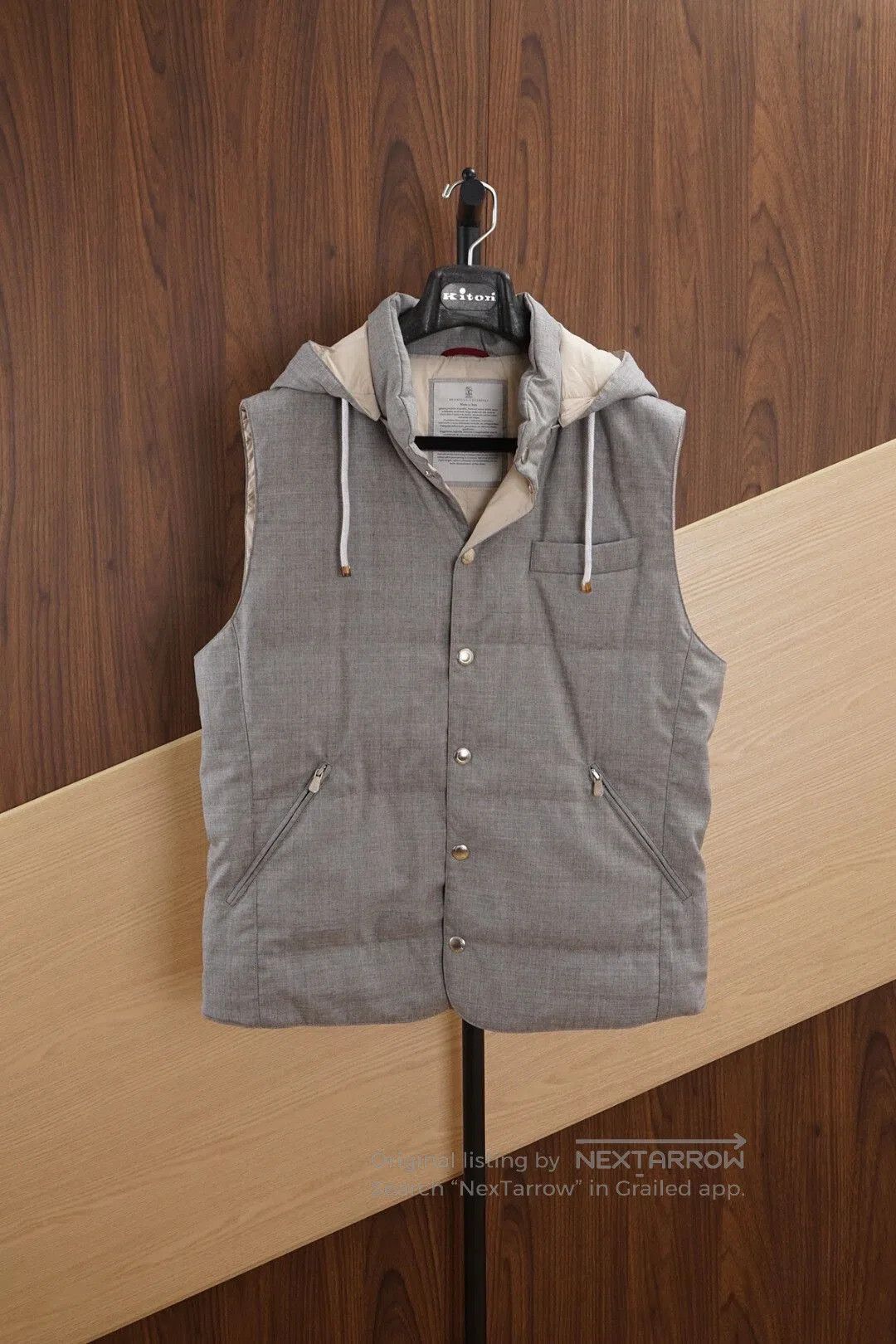 Brunello Cucinelli Brunello Cucinelli Down Vest with Hood. Size US M / EU 48-50 / 2 - 1 Thumbnail