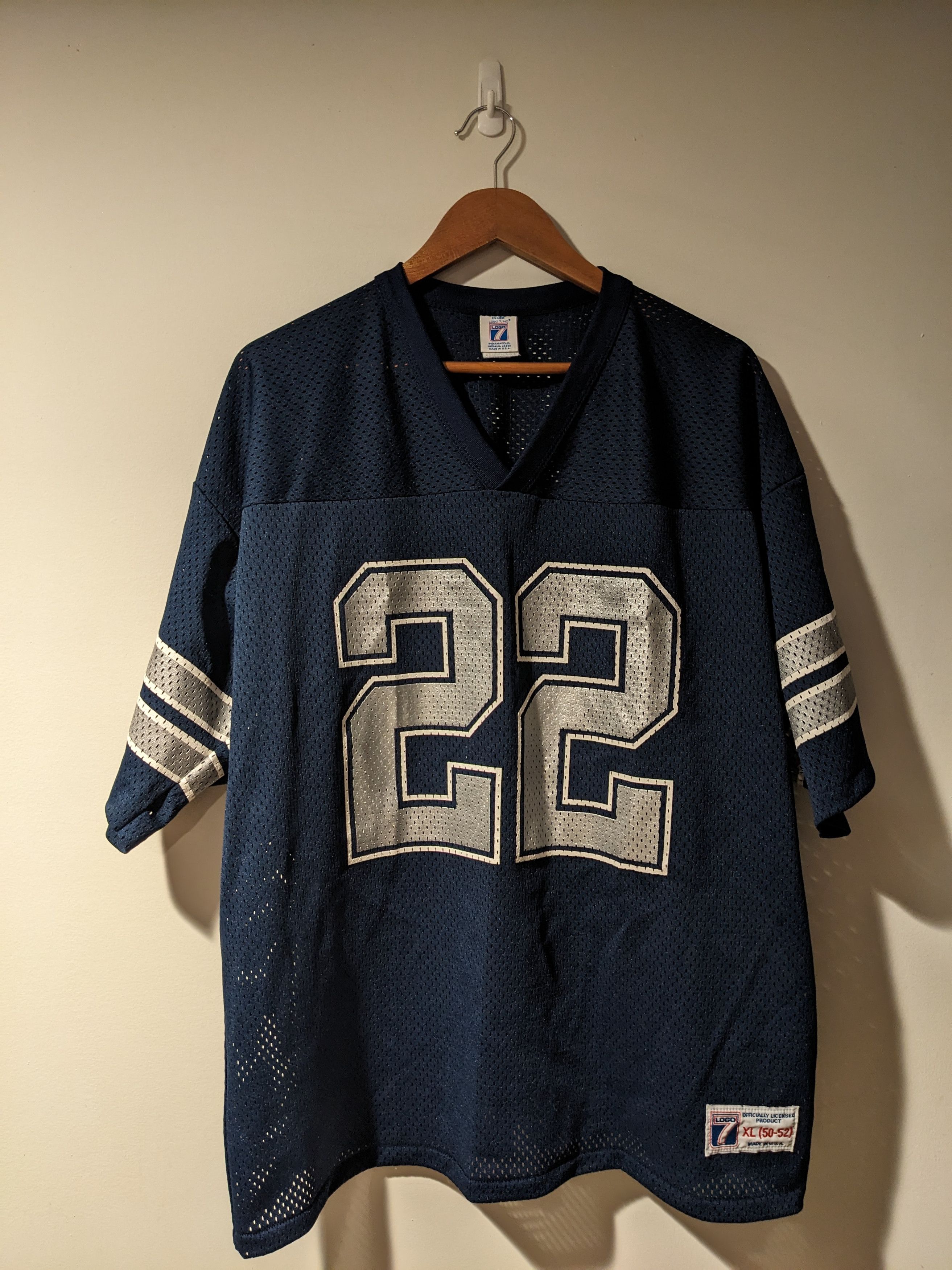Vintage 90s Dallas Cowboys Emmitt Smith Logo NFL Jersey