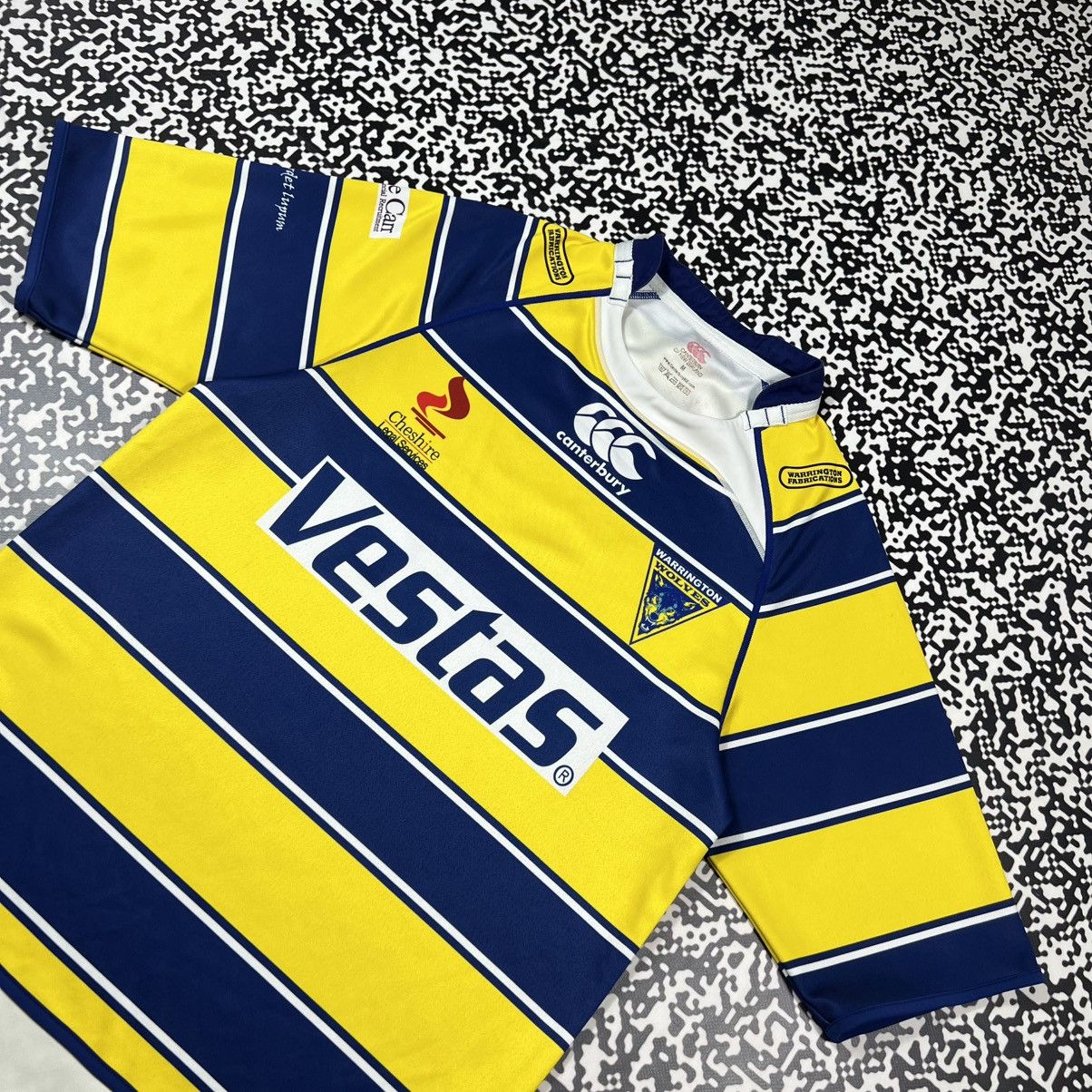 Canterbury of New Zealand Vintage Y2K Warrington Wolves Elliott Rugby Jersey Retro Size US M / EU 48-50 / 2 - 12 Thumbnail