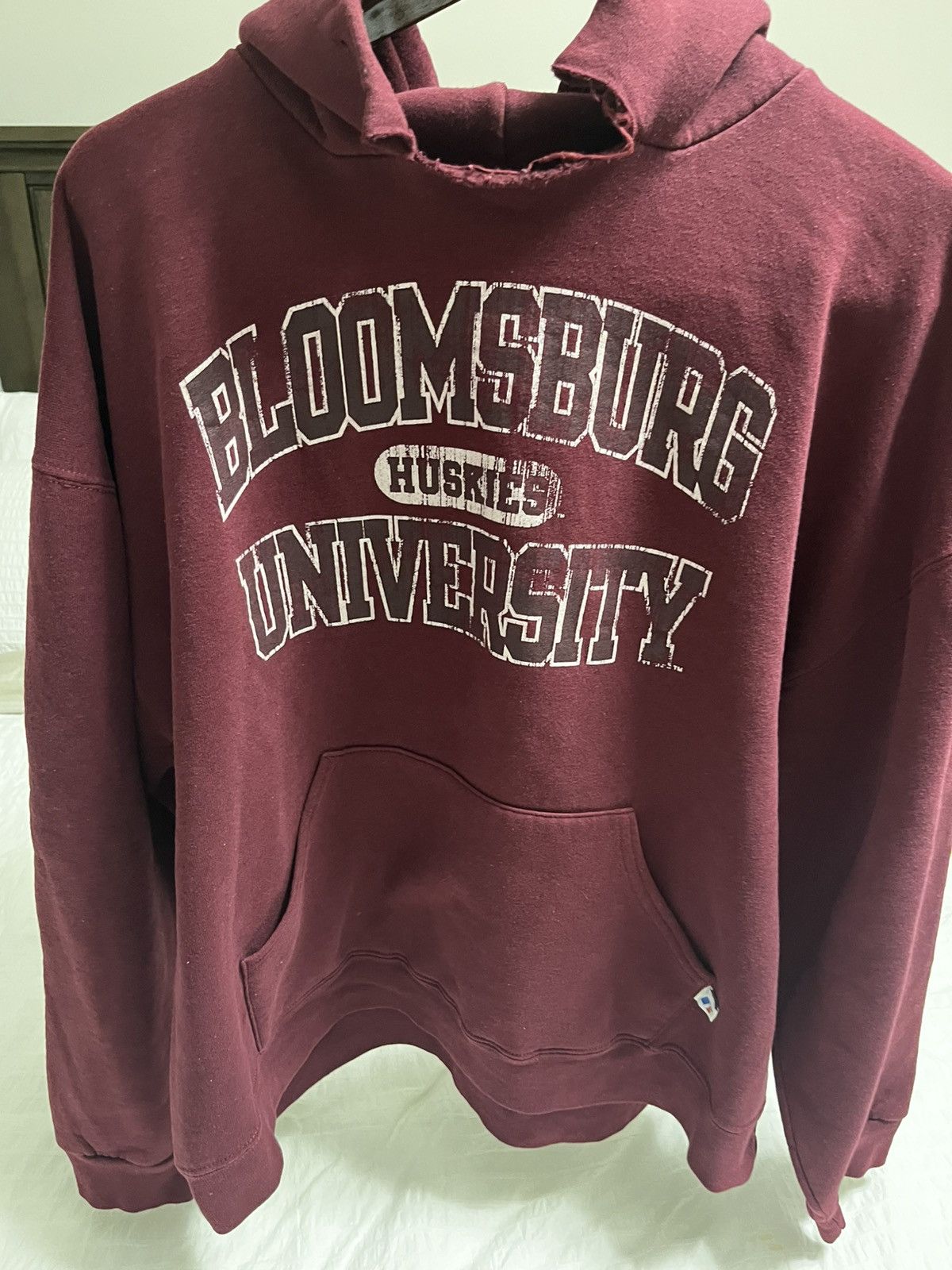 Russell Athletic × Vintage Vintage 90s Bloomberg University Hoodie Size US XL / EU 56 / 4 - 1 Thumbnail