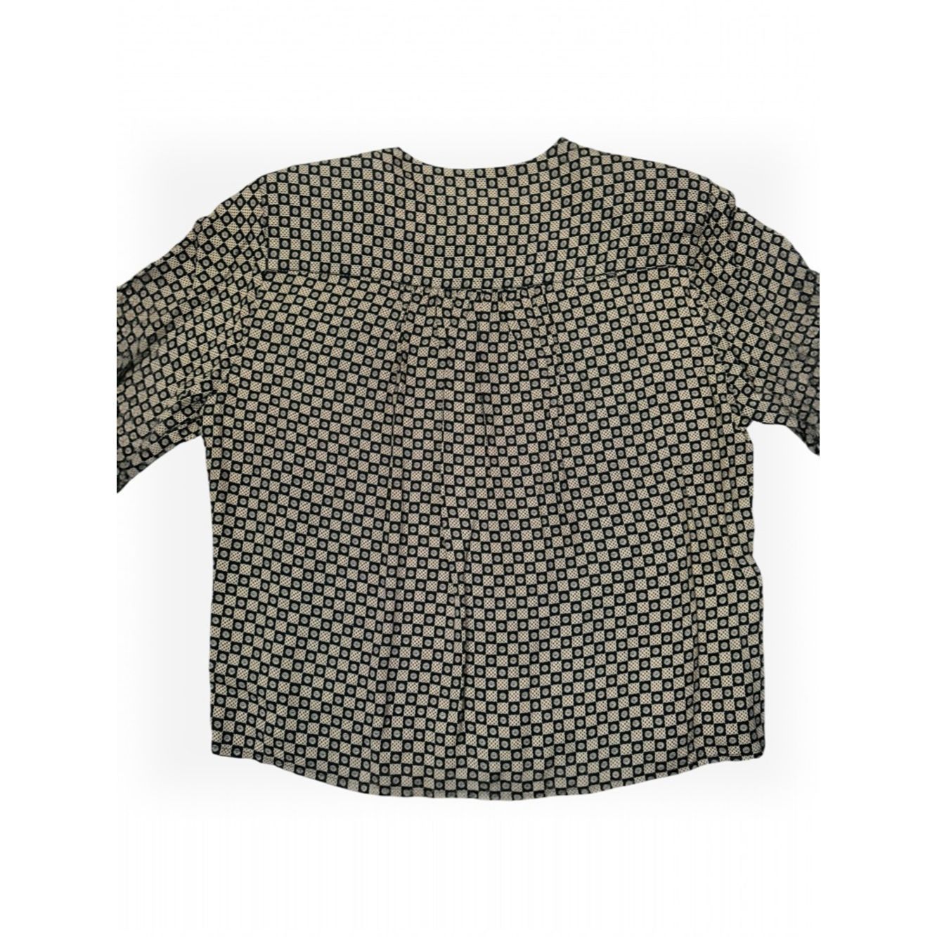 Other Vintage Rena Rowan For Saville Geometric Print Long Sleeve Size L / US 10 / IT 46 - 4 Thumbnail