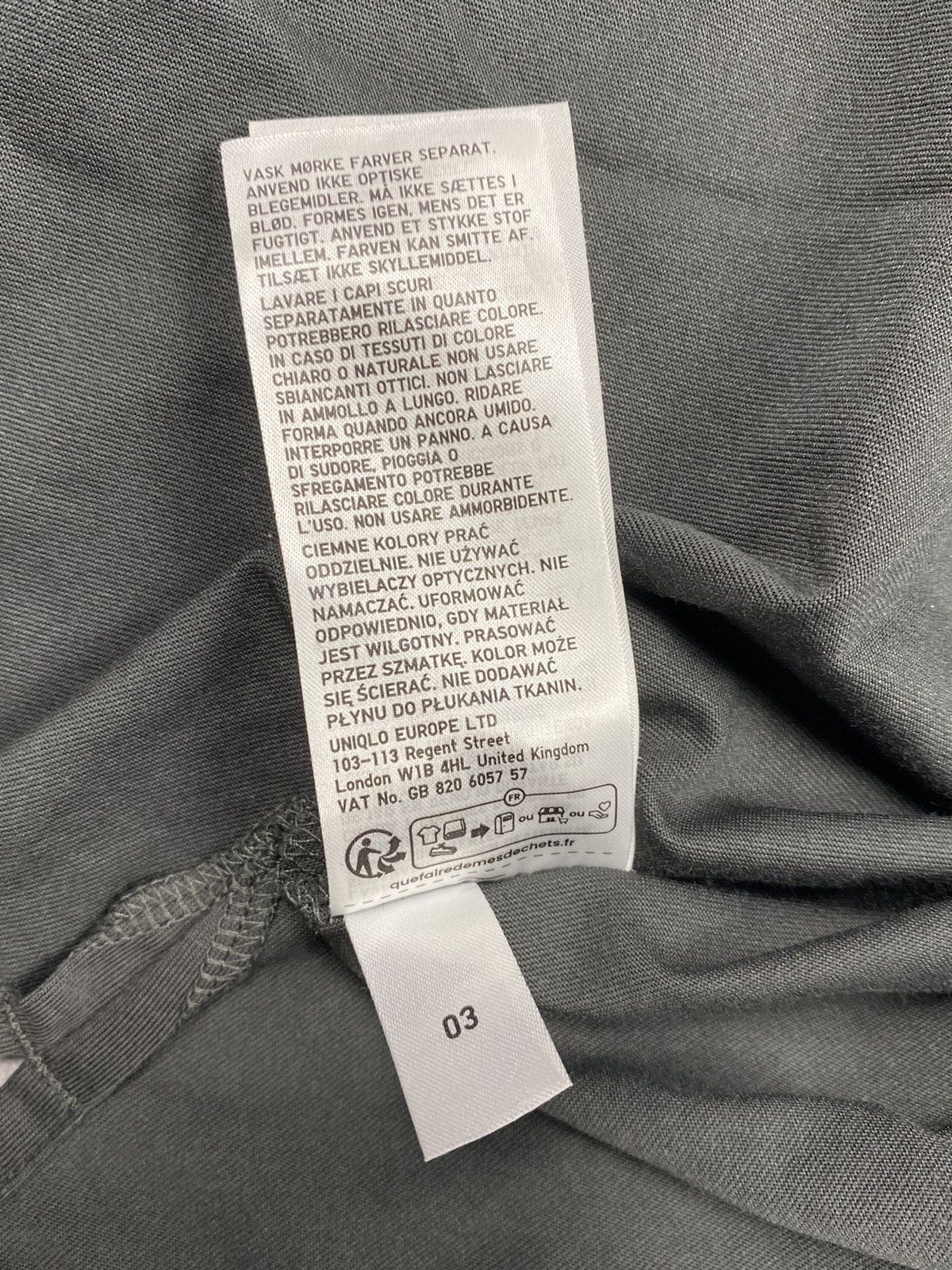 Japanese Brand × Uniqlo Uniqlo AIRism Basic Cotton Oversized T Shirt Half-Sleeve Size US L / EU 52-54 / 3 - 10 Thumbnail