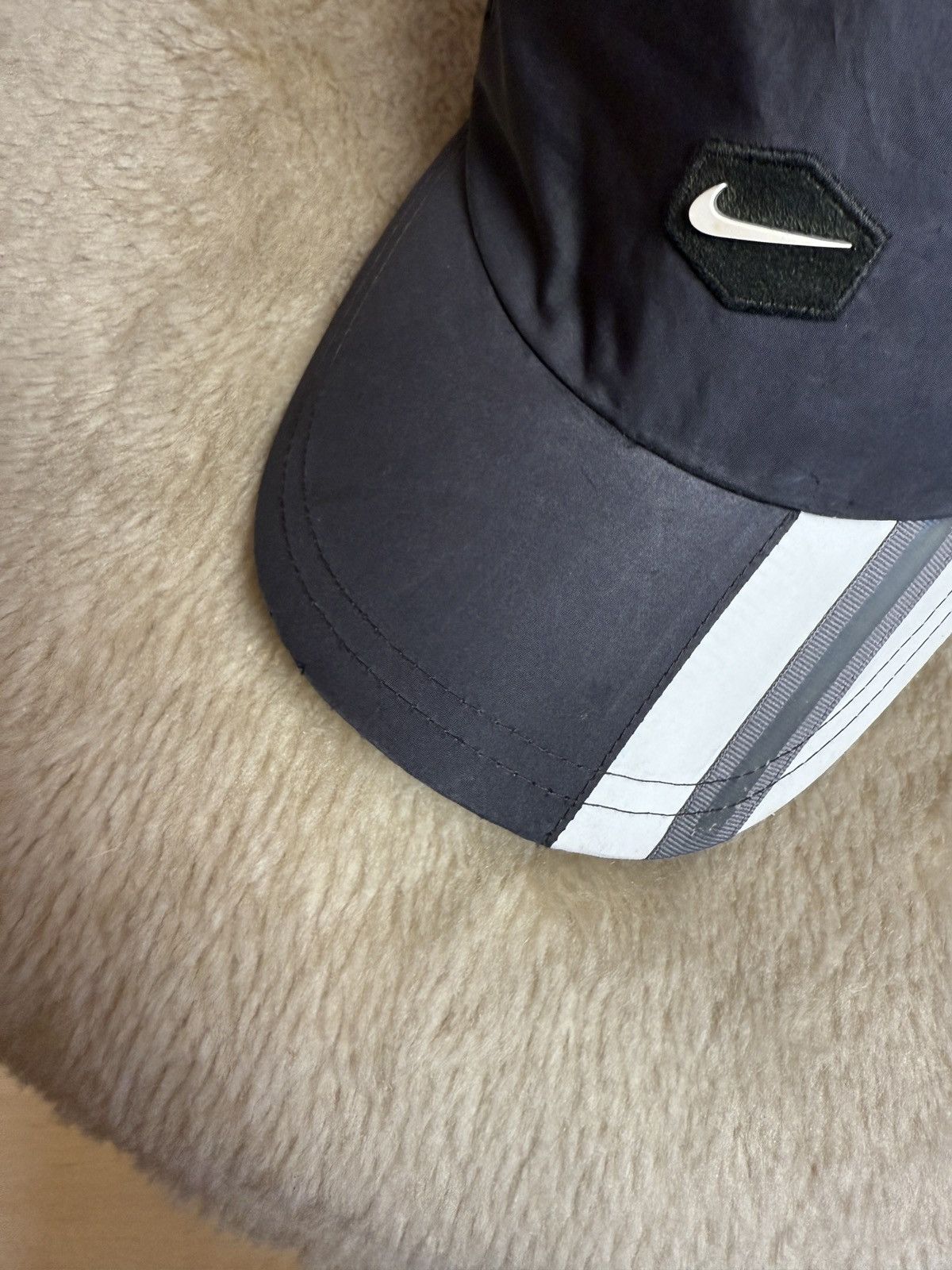 Nike Vintage Nike Nylon Y2K Drill 5 Panel Logo Cap/Hat Size ONE SIZE - 5 Thumbnail