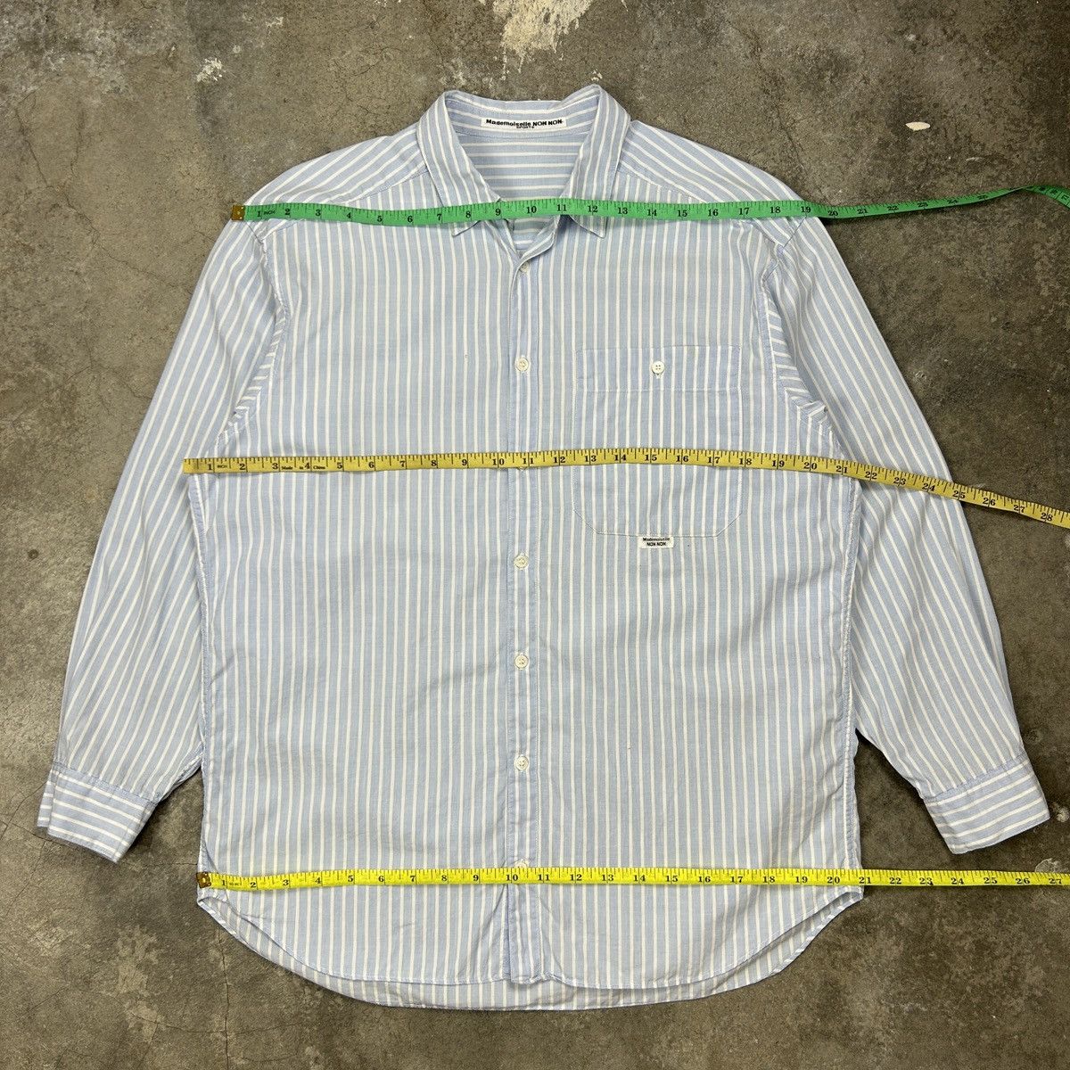 Japanese Brand × Mademoiselle Non Non Mademoiselle Non Non - Blue Shirt Size US L / EU 52-54 / 3 - 6 Thumbnail