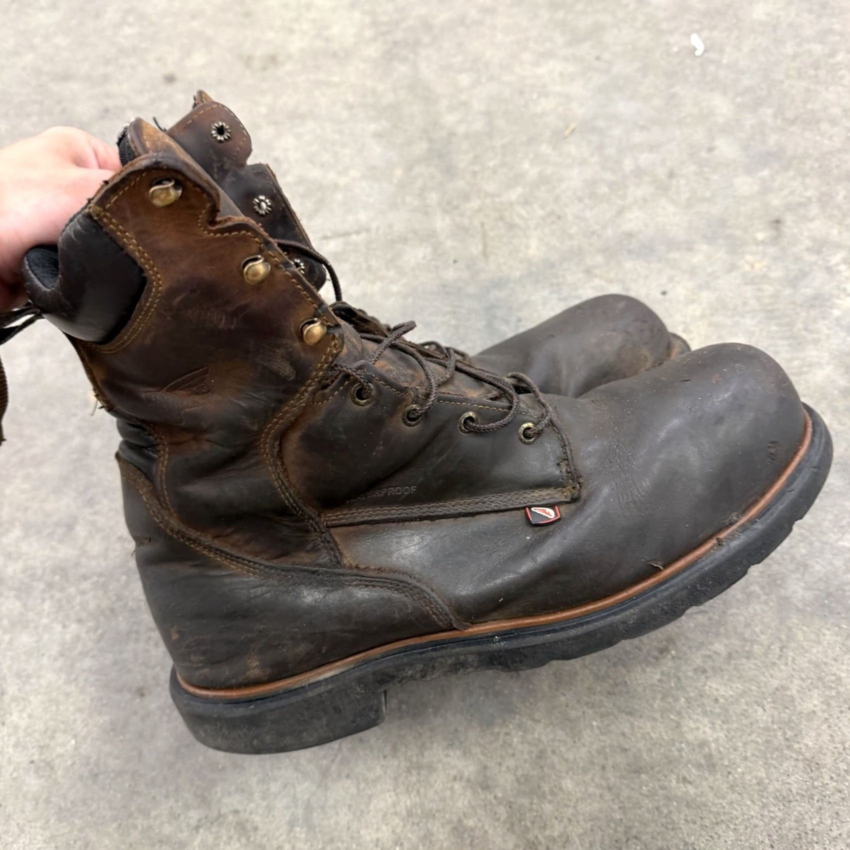 Red Wing Red Wing Shoes 4200 Work Boots Mens 13 E2 Safety Toe USA Made Brown Lace Up ASTM F2413 Boots Mens Brown USA 13 Leather Work USA Made Tailored Size US 12 / EU 45 - 5 Thumbnail