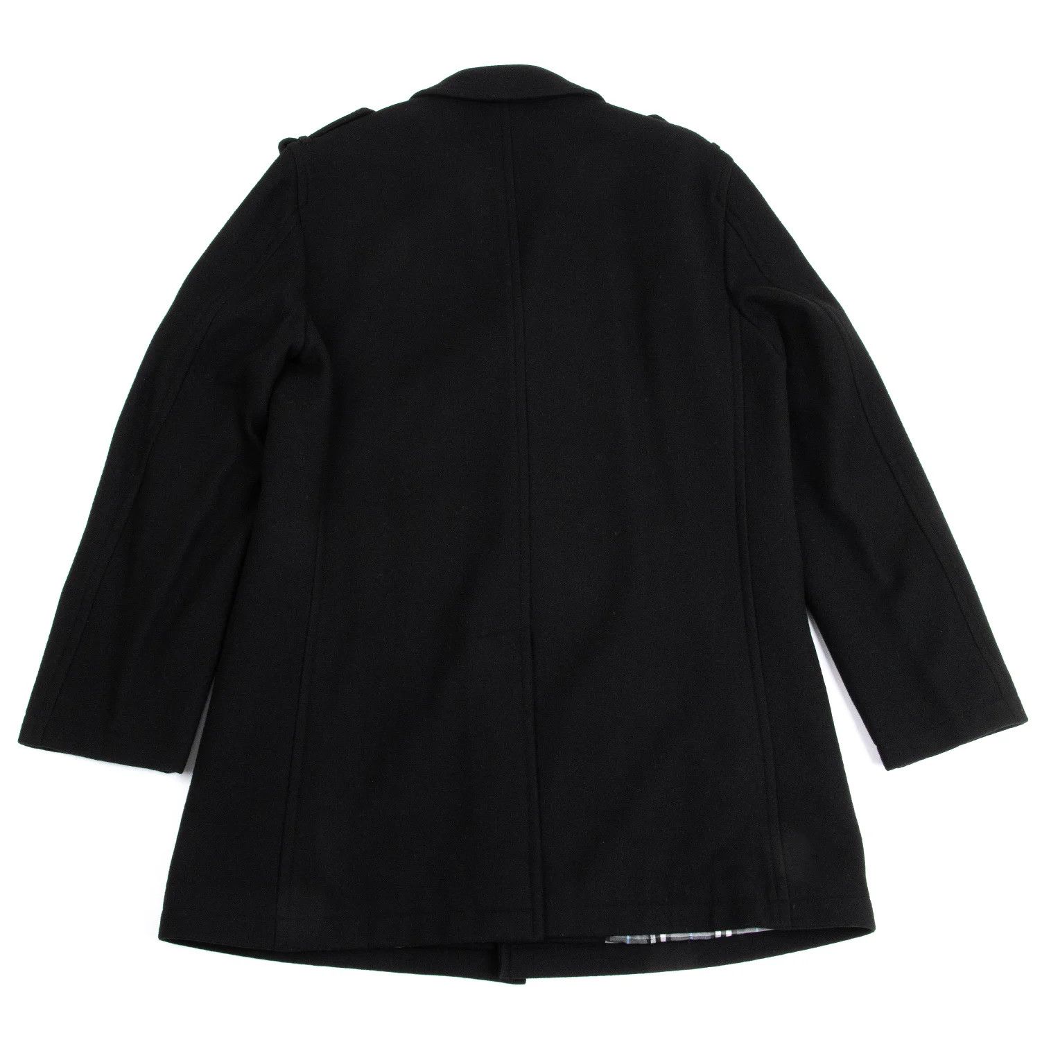 Burberry Cashmere Blend Wool Nylon Melton Half Coat in Black, L Size US XXS / EU 40 - 14 Thumbnail