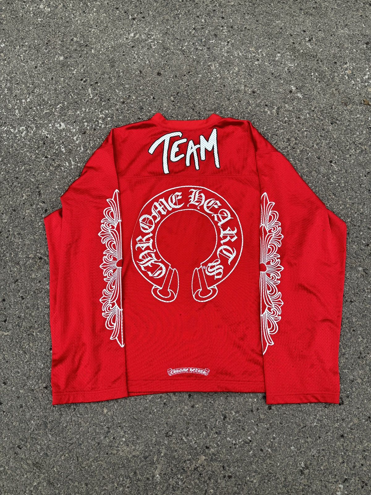 Chrome Hearts Chrome Hearts "TEAM" CNY Exclusive Mesh Longsleeve Sz.XL Size US XL / EU 56 / 4 - 7 Thumbnail