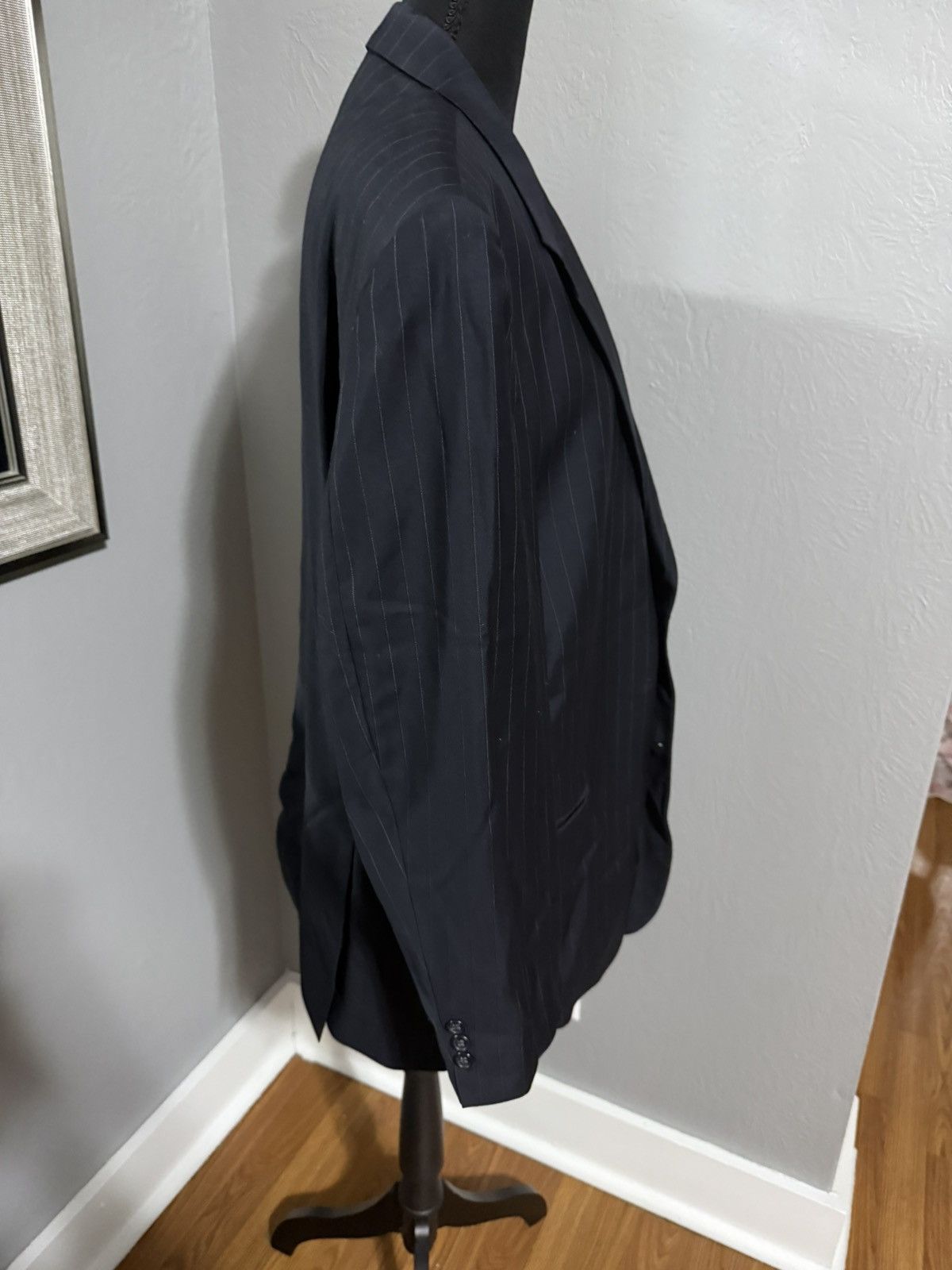 Other Cesarani Lanificio Tessuti Wool Pinstriped Blazer 42R x 36W. Size 42R - 4 Thumbnail