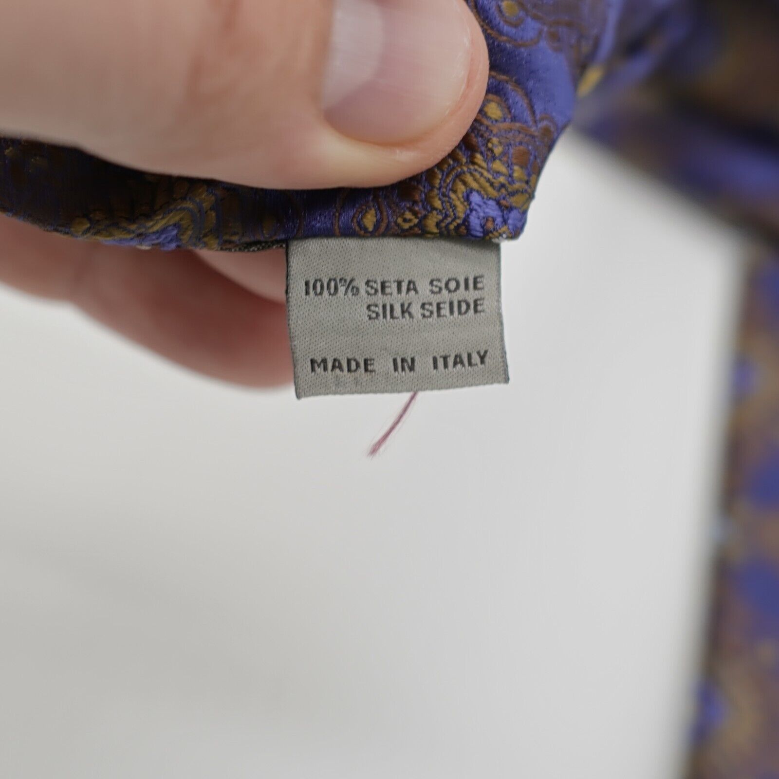 Canali Canali Blue Brown Woven Floral Geometric Silk Tie Size ONE SIZE - 5 Thumbnail