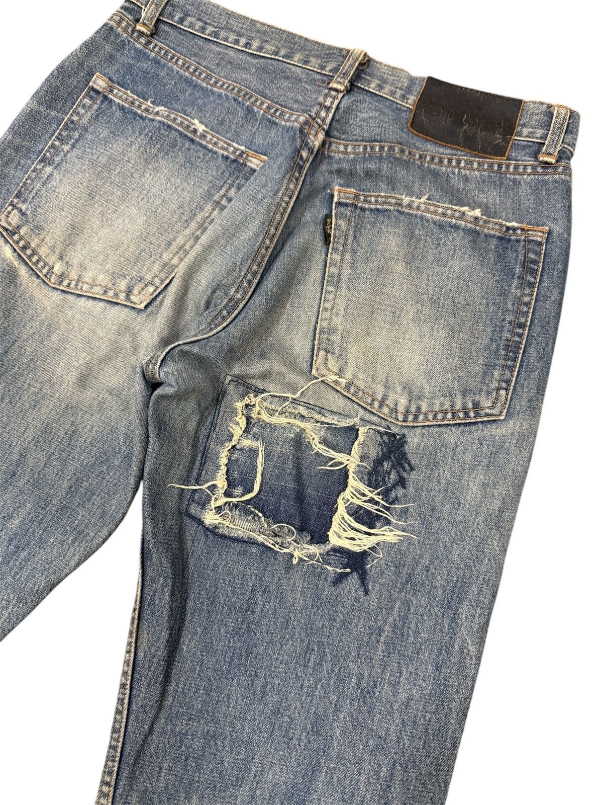 Beams Plus × Japanese Brand Rare Distressed Patchwork Beams Plus Jeans Size US 30 / EU 46 - 5 Thumbnail