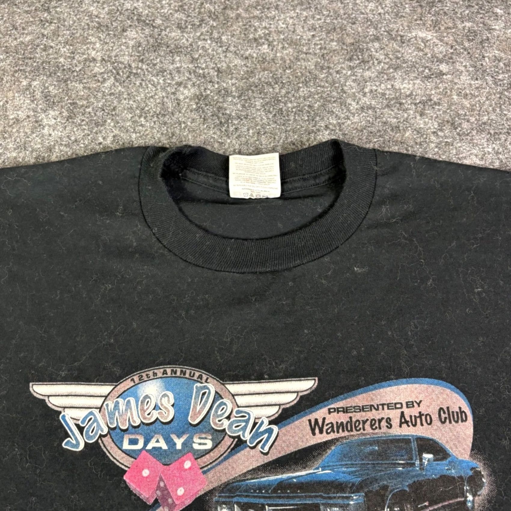 Jerzees VINTAGE Jerzees James Dean Days 2003 Car Show Graphic T-Shirt Black Large Shirt Mens Vintage T-Shirt Car Theme Retro 2000s Size US L / EU 52-54 / 3 - 7 Thumbnail