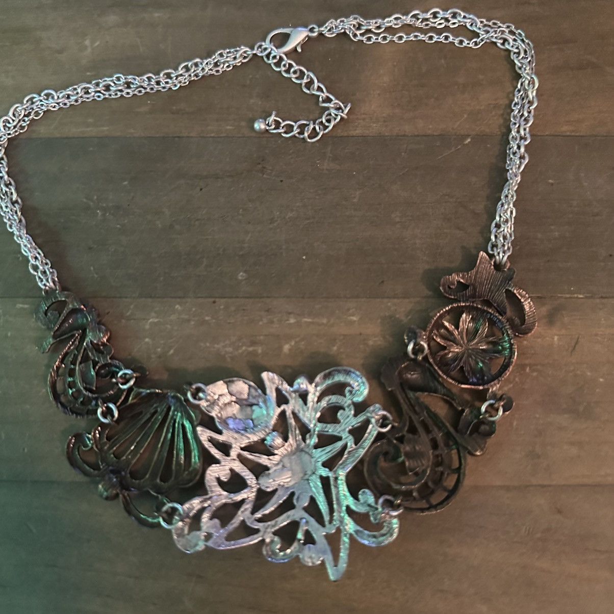 Other Ocean theme statement bib necklace Size ONE SIZE - 6 Thumbnail