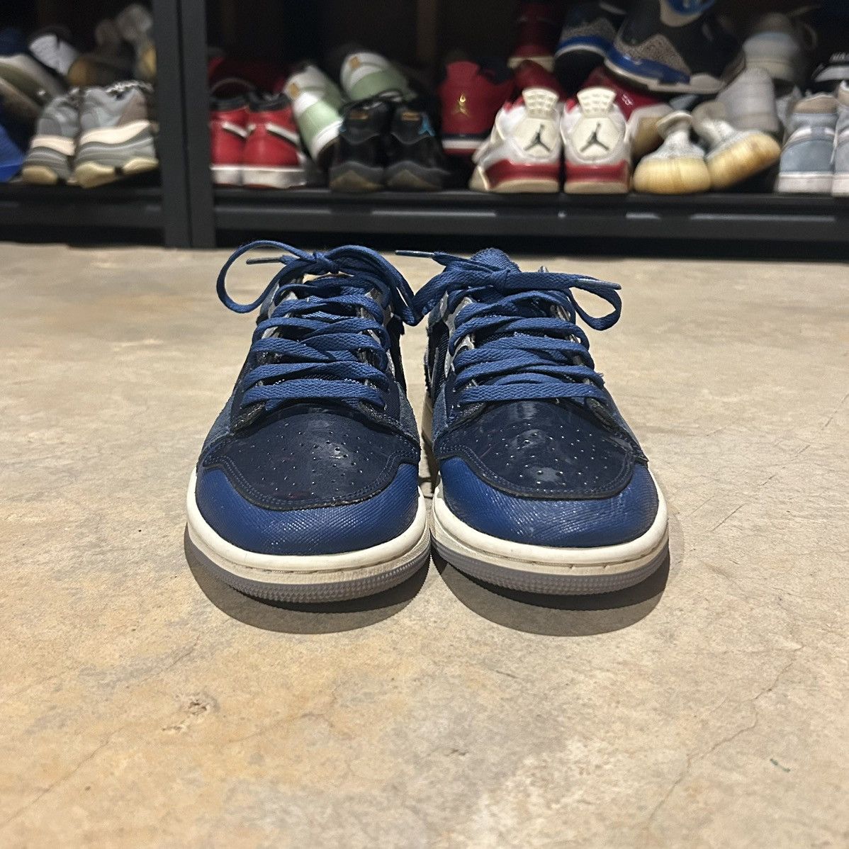 Jordan Brand × Nike Air Jordan 1 Low SE Craft Obsidian Blue 2022 US 8 Size US 8 / EU 41 - 6 Thumbnail