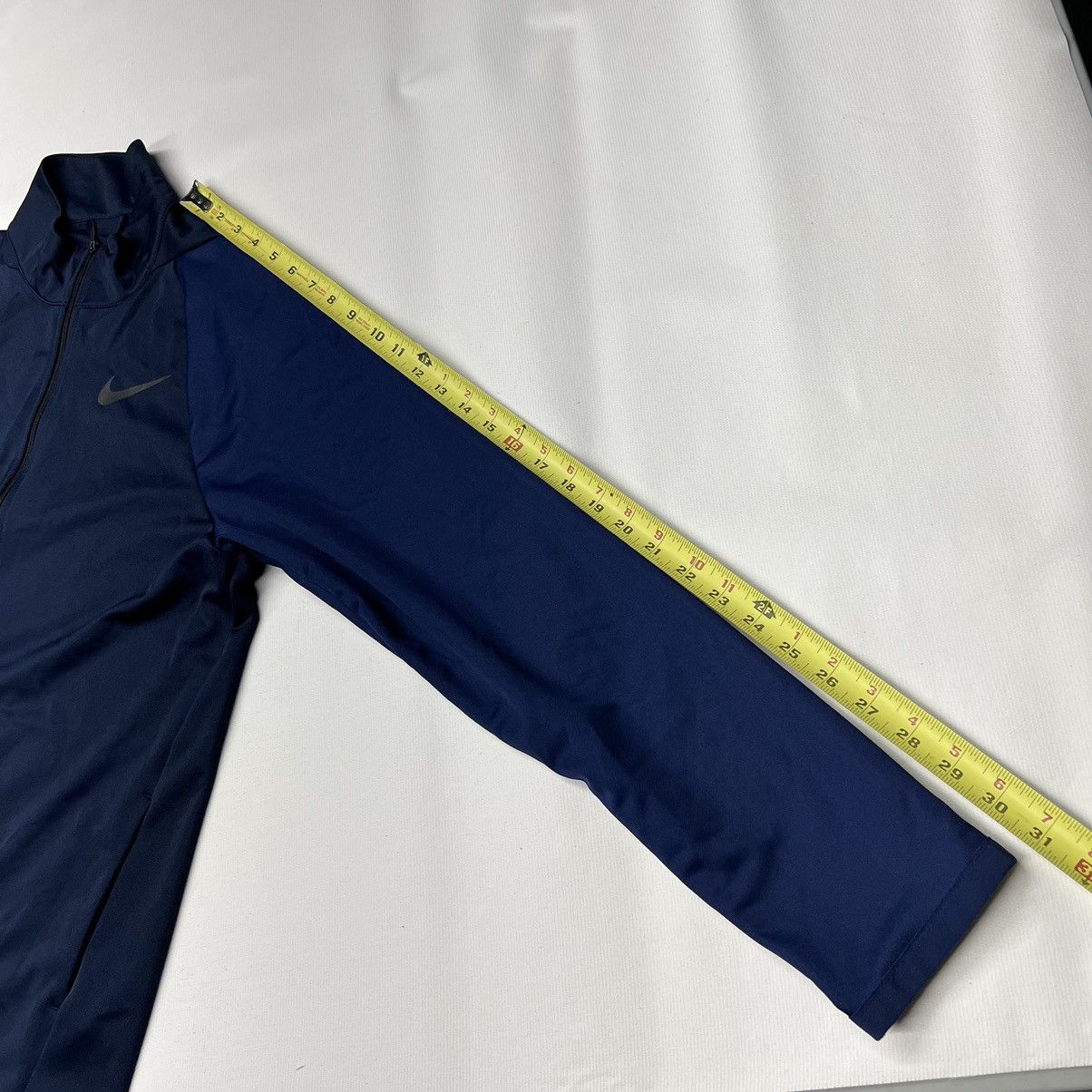 Nike Nike Dri Fit Jacket Zip Blue Fleece Swoosh Logo Active Size US M / EU 48-50 / 2 - 14 Thumbnail