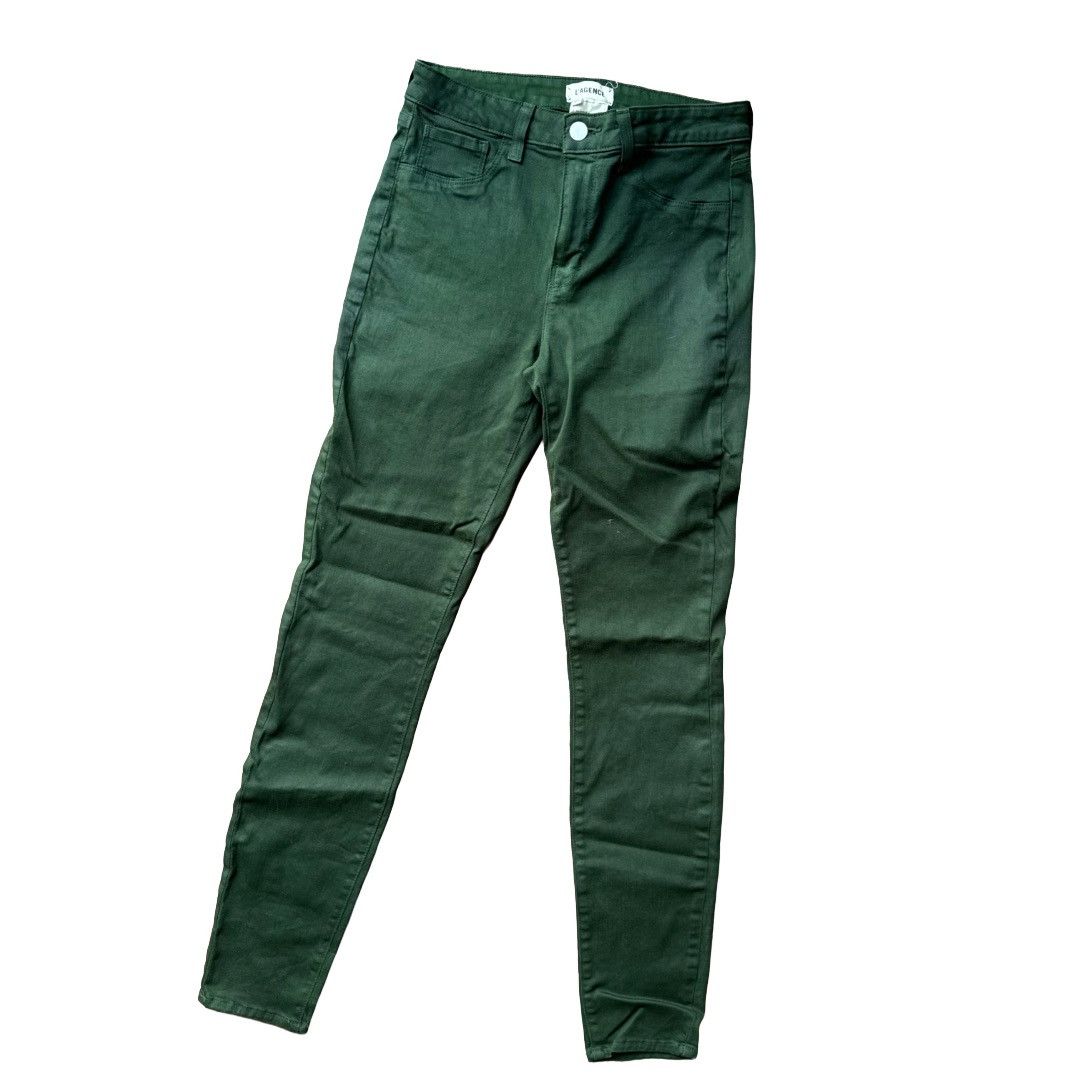 L'Agence Margot Coated High Rise Ankle Skinny Jeans 27