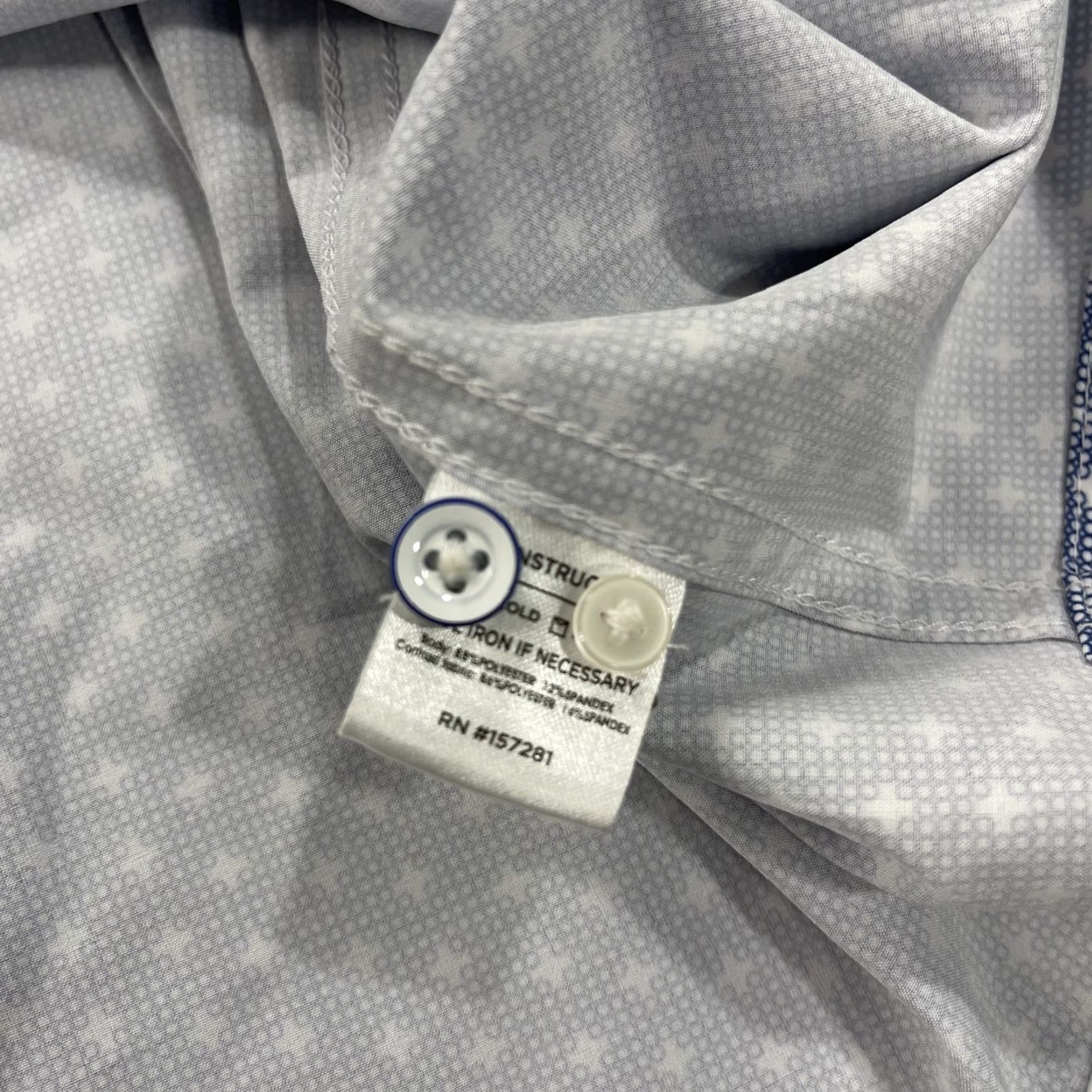 Mizzen+Main Mizzen+Main Shirt Mens 2XL Trim Fit Blue Leeward Abstract Performance Casual Shirt Size US XXL / EU 58 / 5 - 5 Thumbnail