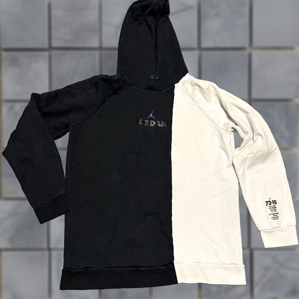Jordan Brand Nike Air Jordan Hoodie Large L Black White Mens Legacy Sweatshirt AJ11 BQ0187 Size US L / EU 52-54 / 3 - 1 Thumbnail