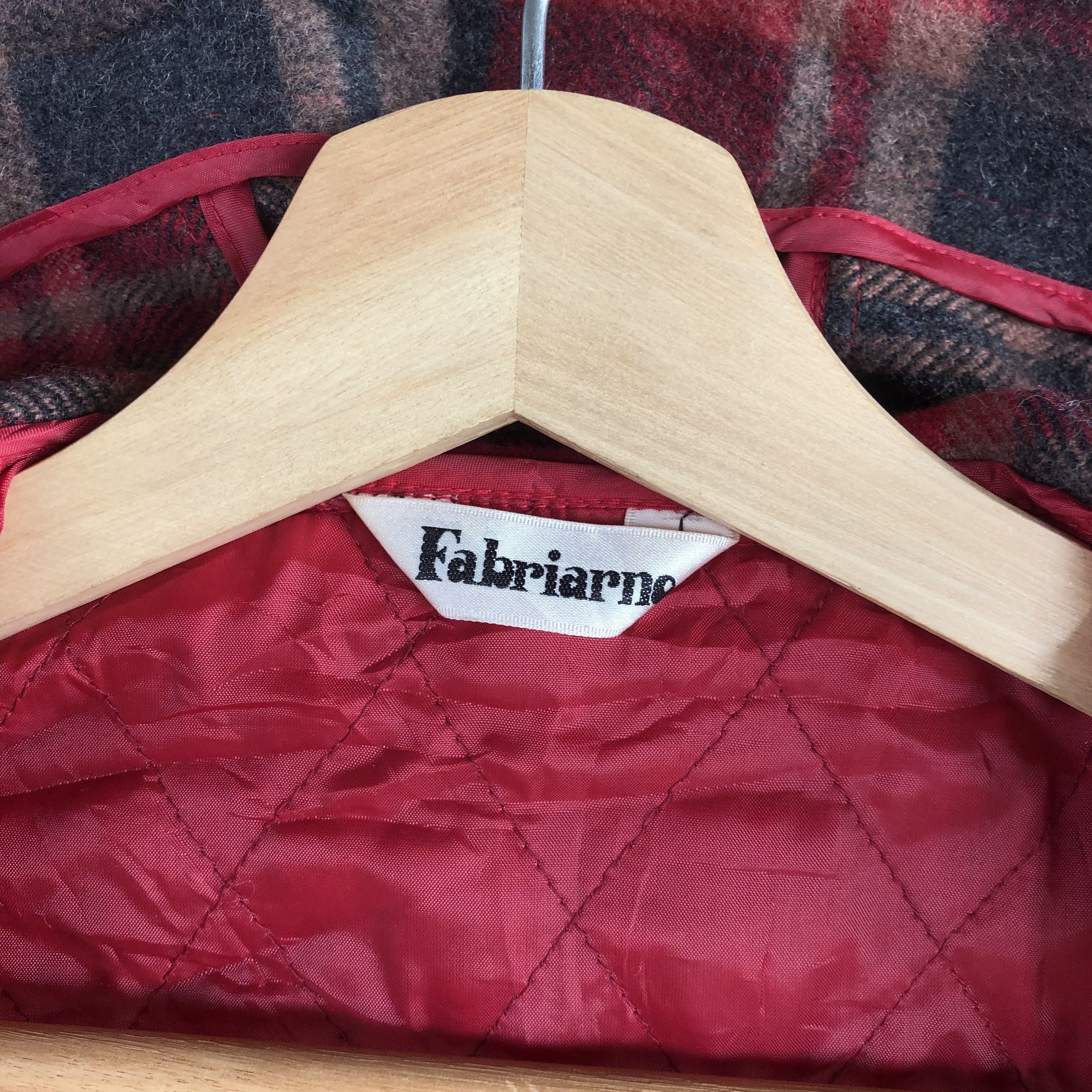 Japanese Brand × Vintage Vintage Fabriarno Plaid Tartan Hoodie Wool Jacket Size US XS / EU 42 / 0 - 6 Thumbnail