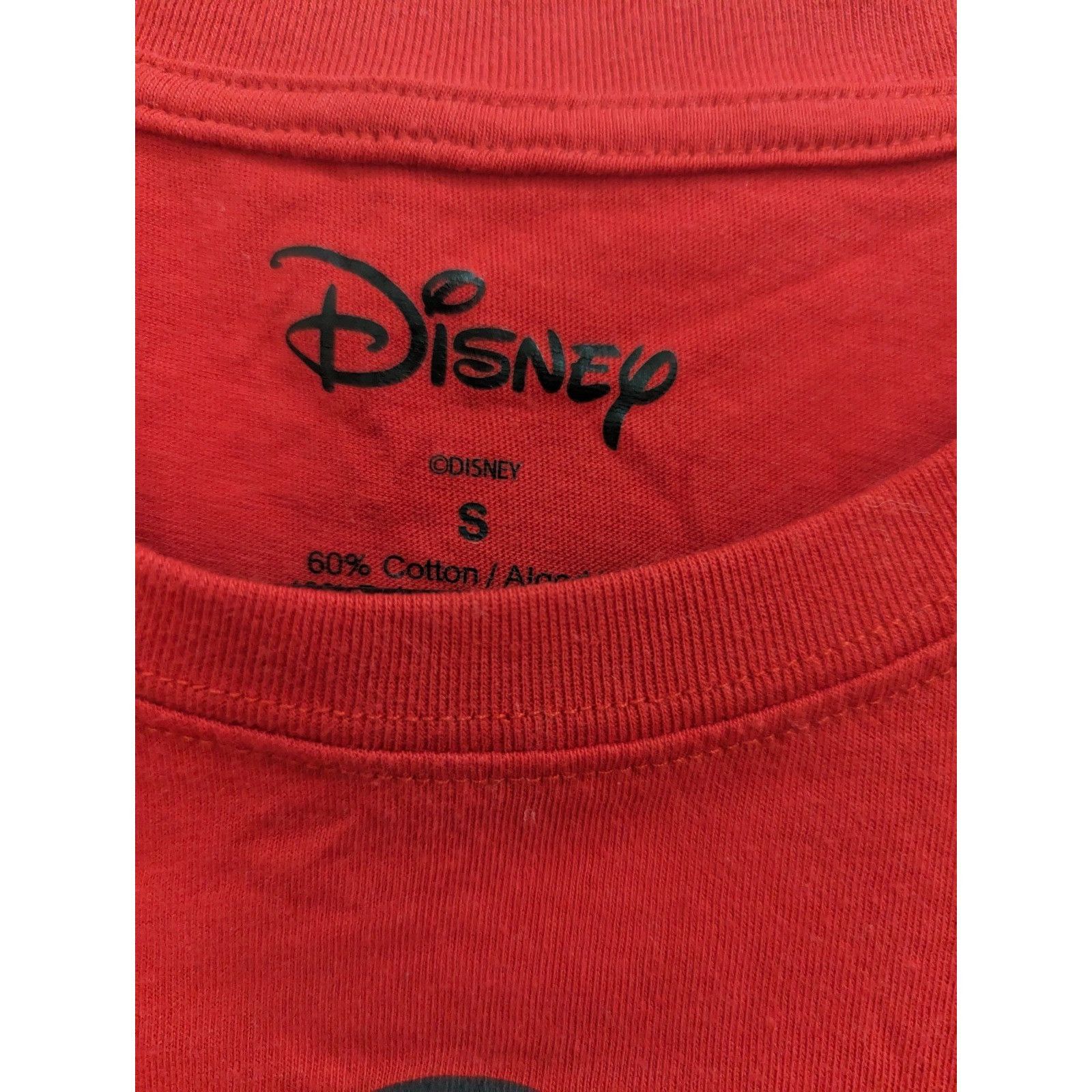 Disney Disney Mickey Mouse Red T-Shirt Womens Junior Small Short Sl Size S / US 4 / IT 40 - 2 Thumbnail