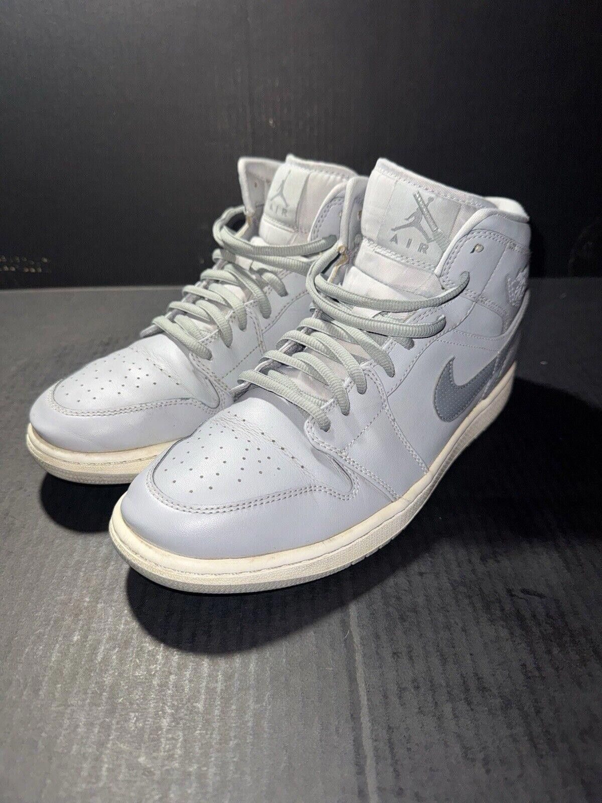 Jordan Brand Nike Air Jordan 1 Retro Mid Wolf Grey - 554724-033 - Sz 9.5 Size US 9.5 / EU 42-43 - 4 Thumbnail