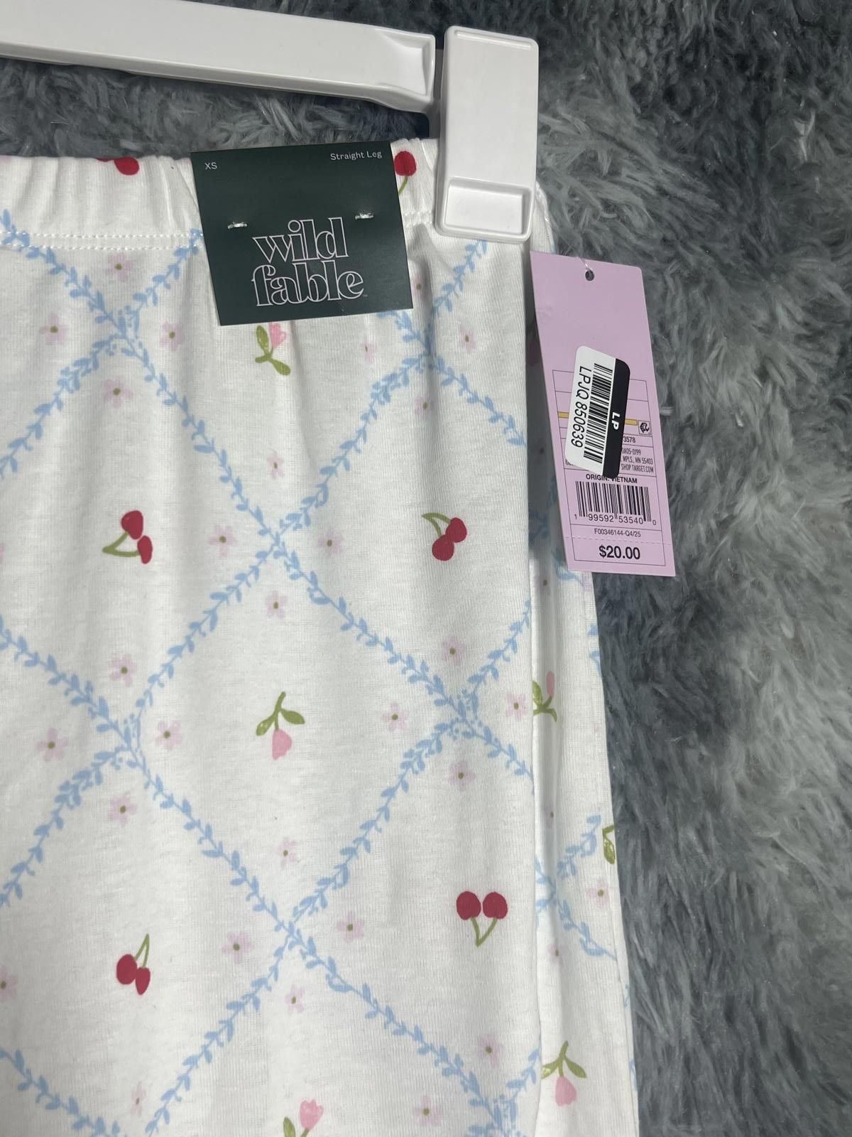 Other Wild Fable XS Straight Leg Floral Print Pants Size ONE SIZE - 4 Thumbnail