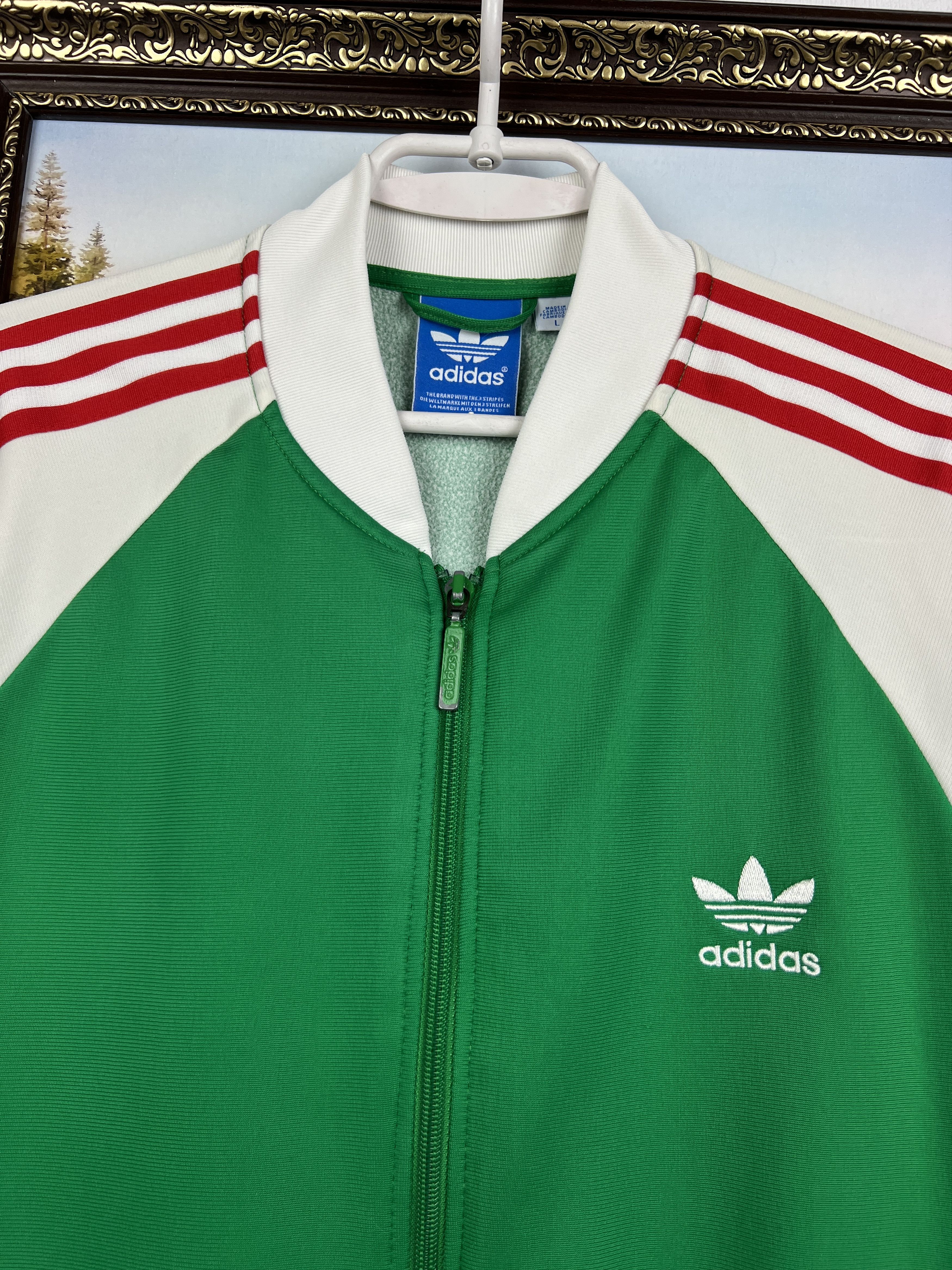 Adidas Originals Morocco Football Template Jacket Soccer Track Top Size US L / EU 52-54 / 3 - 3 Thumbnail