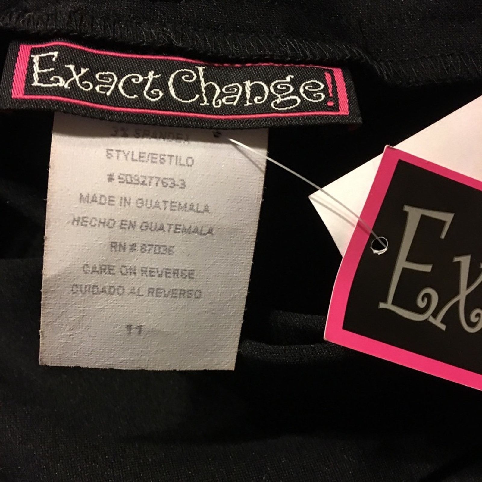 Other Exact Change black stretch slacks NWT 11/12 Size 34" / US 12 / IT 48 - 6 Thumbnail