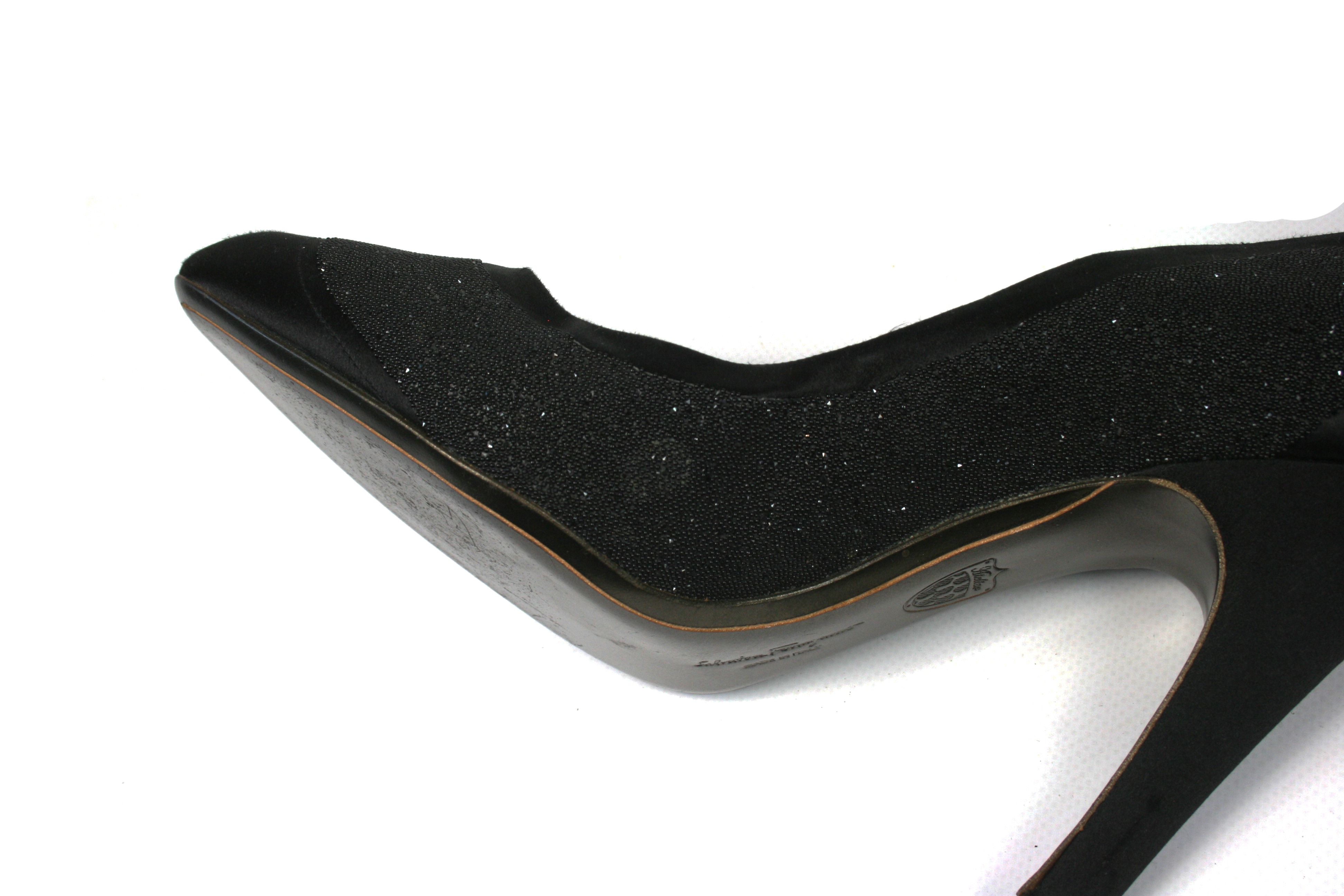 Salvatore Ferragamo Satin Beads Heels Size US 9 / IT 39 - 9 Thumbnail