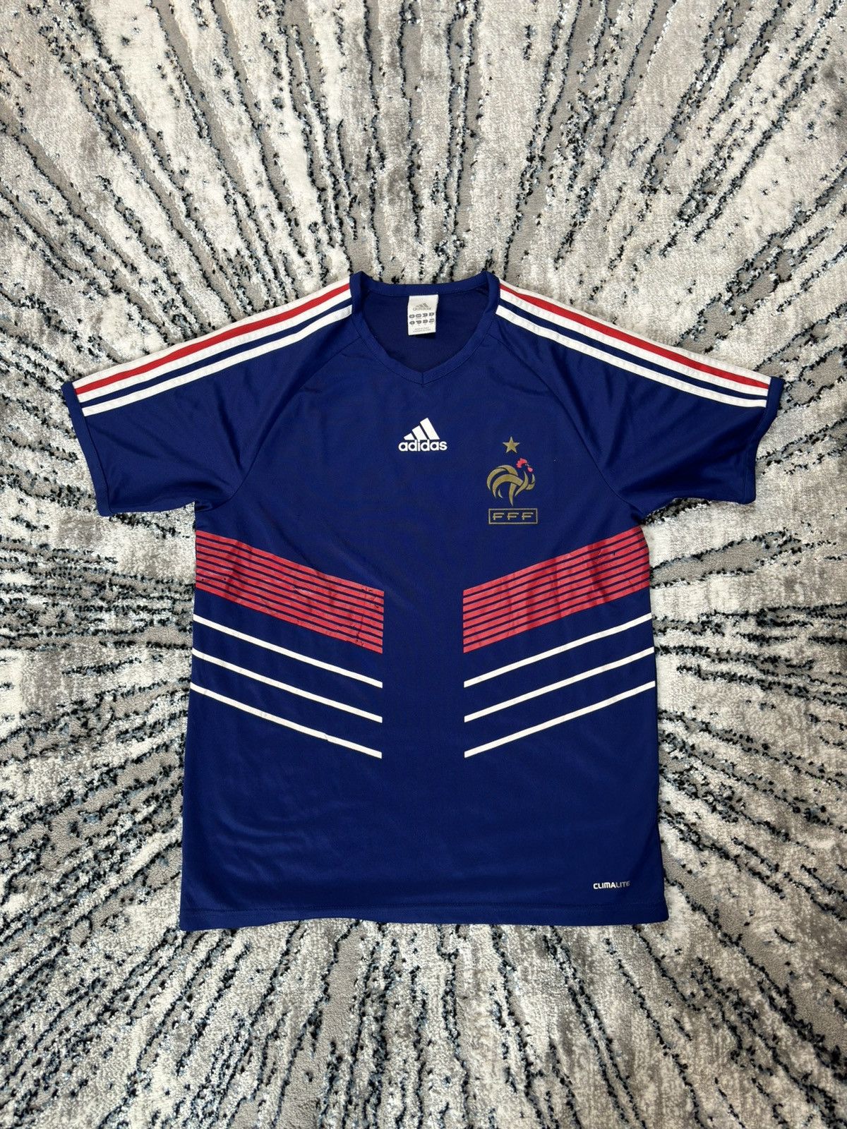 Adidas × Vintage Adidas 2009/10 France Soccer Jersey Men’s Blokecore Drill Size US S / EU 44-46 / 1 - 1 Thumbnail