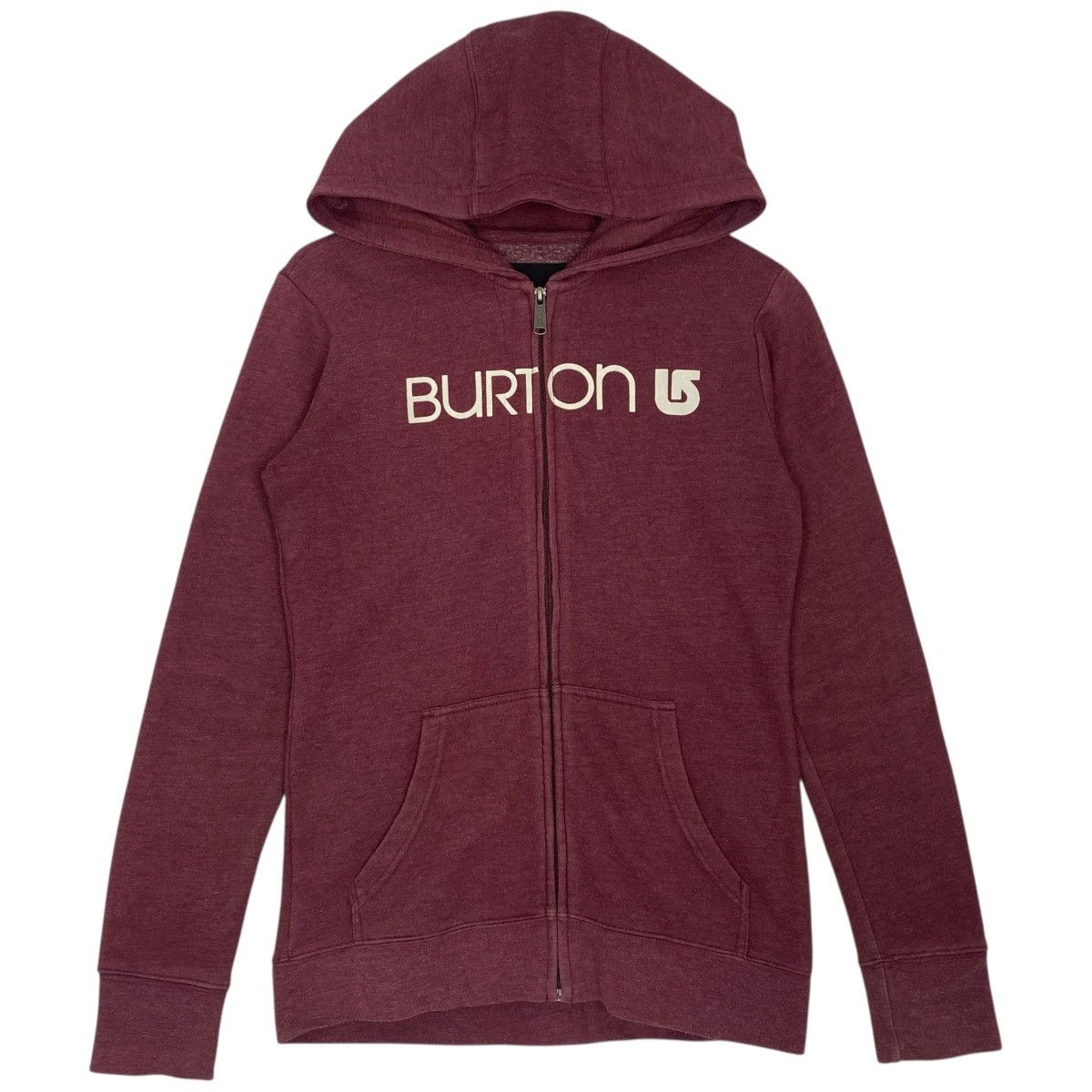 Vintage Vintage Burton Full Zip Hoodie Sweater Maroon Big Logo XL Size US XS / EU 42 / 0 - 1 Thumbnail