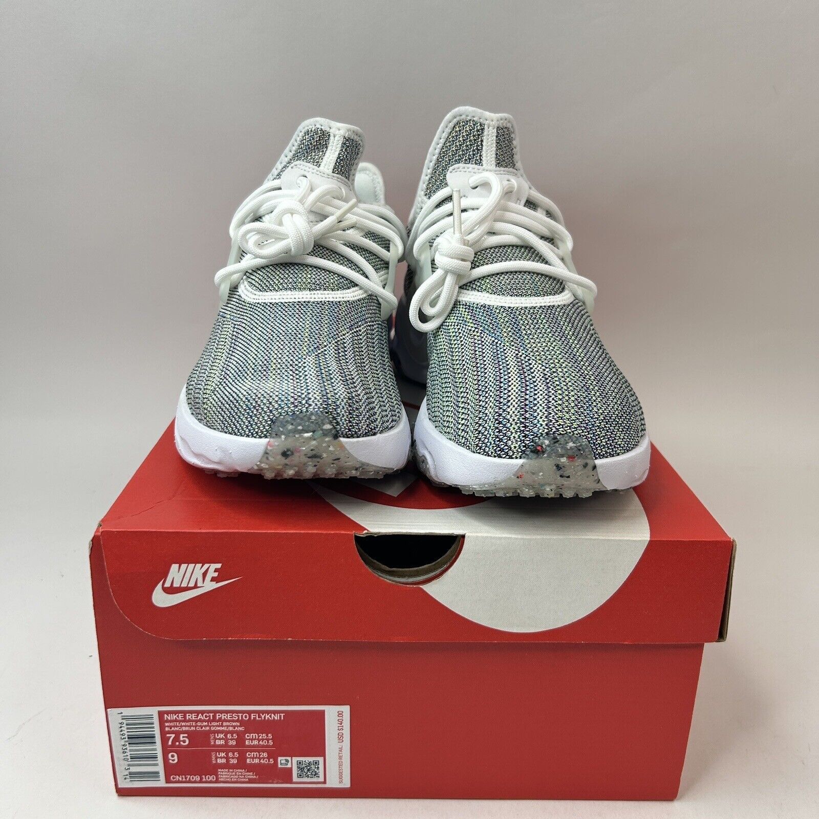 Nike Nike React Presto Flyknit “Recycled Canvas Pack” 2023 Size US 7.5 / EU 40-41 - 2 Thumbnail