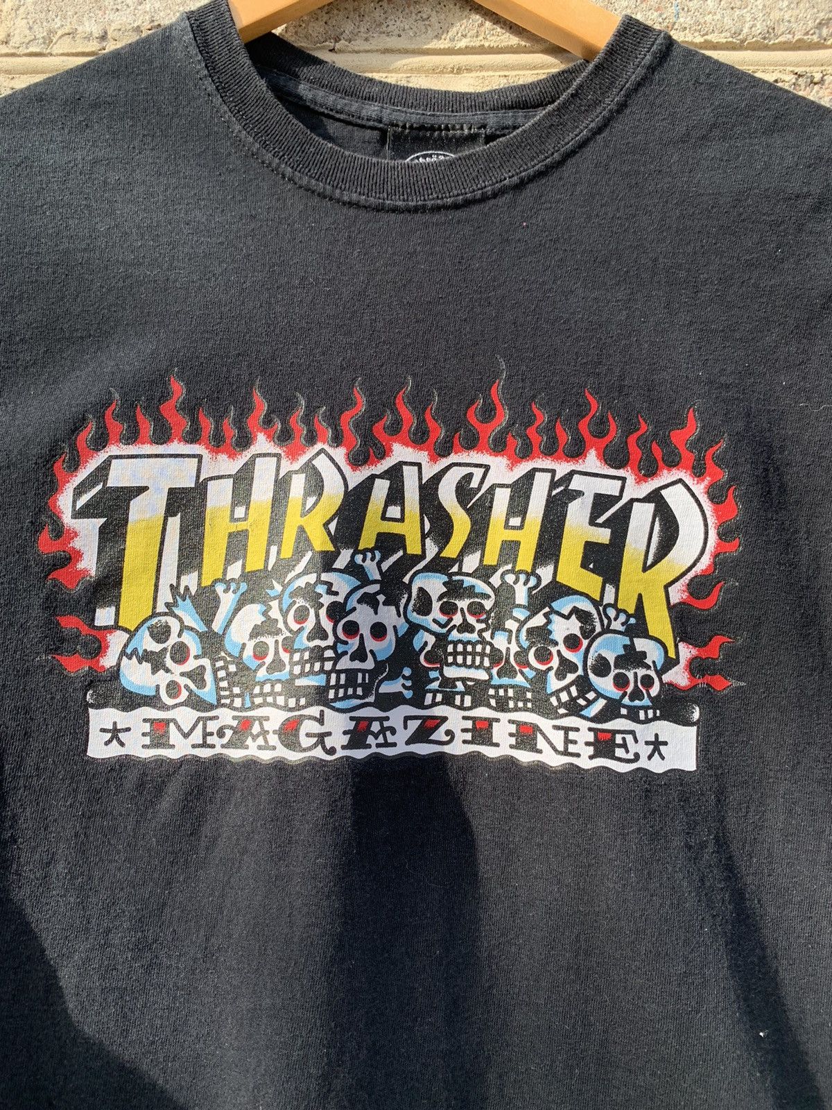 Thrasher × Vintage Vintage thrasher tee skulls logo Size US M / EU 48-50 / 2 - 3 Thumbnail