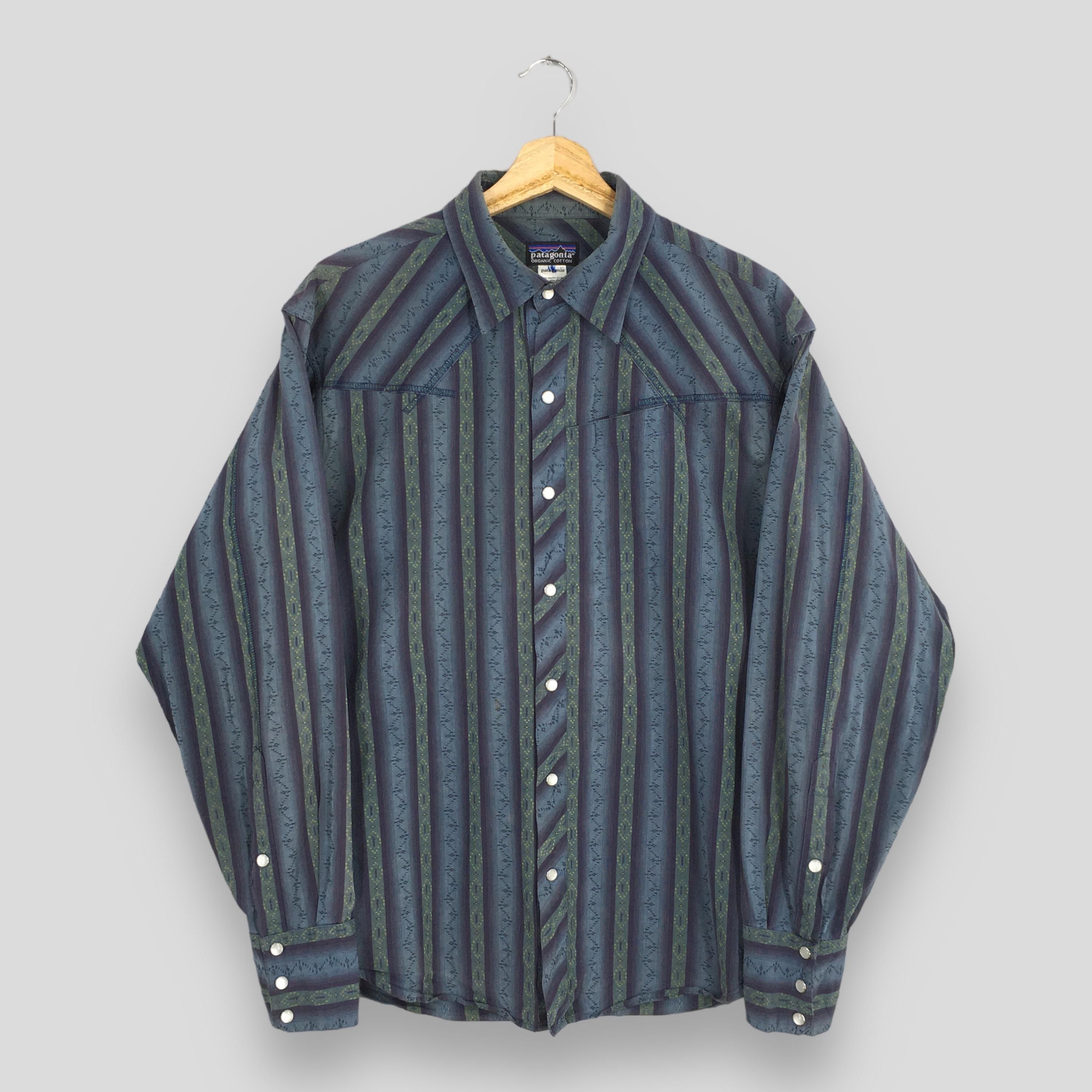 Flannel × Patagonia × Vintage Vintage Patagonia Western Stripes Pearl Snap Shirt Medium Size US M / EU 48-50 / 2 - 1 Thumbnail