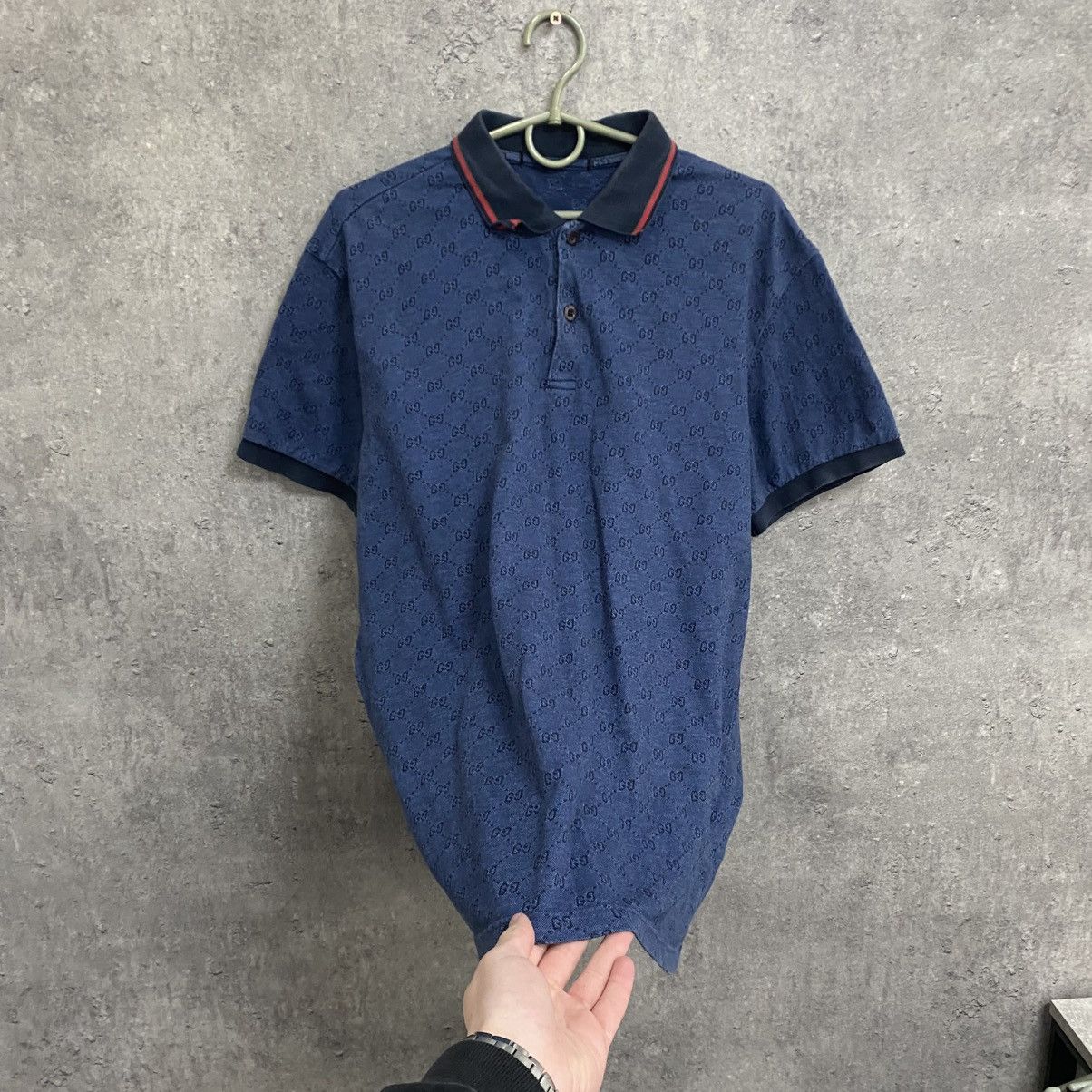 Gucci Gucci Monogram Polo T shirt Size US L / EU 52-54 / 3 - 2 Thumbnail