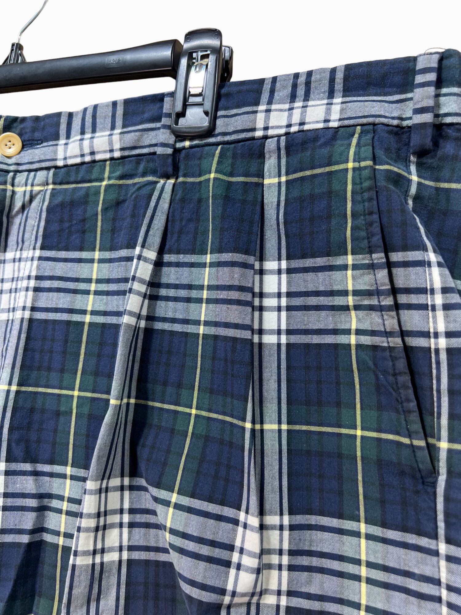 Nautica NAUTICA - Men's Plaid Golf Casual Shorts - Blue - 40W Size US 40 / EU 56 - 16 Thumbnail